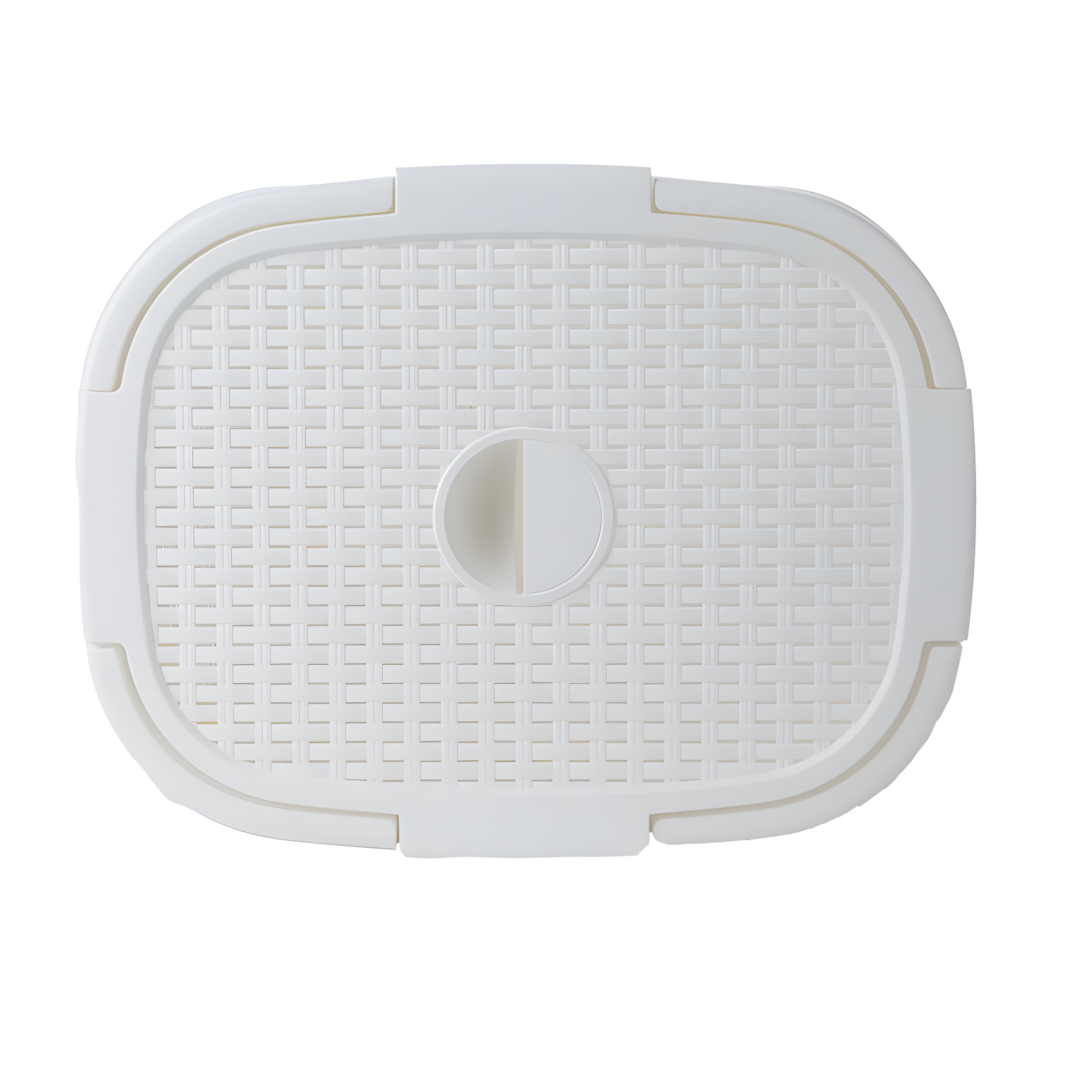Mind Reader 50L Slim Laundry Hamper, Clothes Basket, Lid, Plastic, 17.65"L x 13.75"W x 21"H