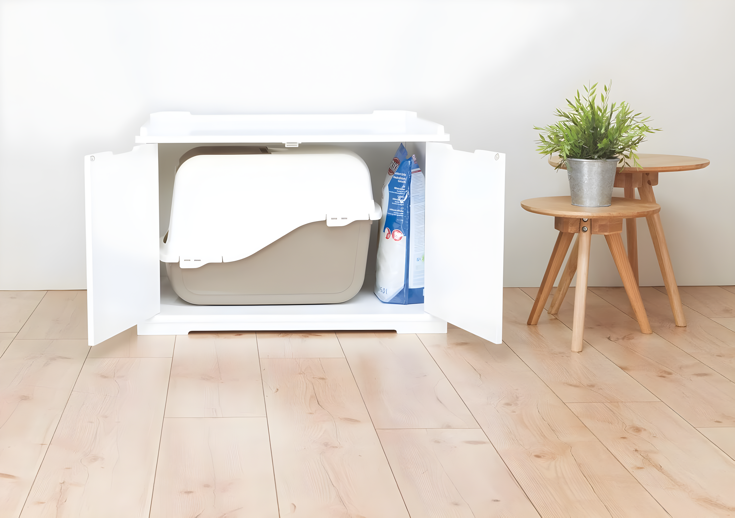 TRIXIE TRIXIE XL Furniture Style Litter Box Enclosure and Pet Home, Hidden Cat Litter Box