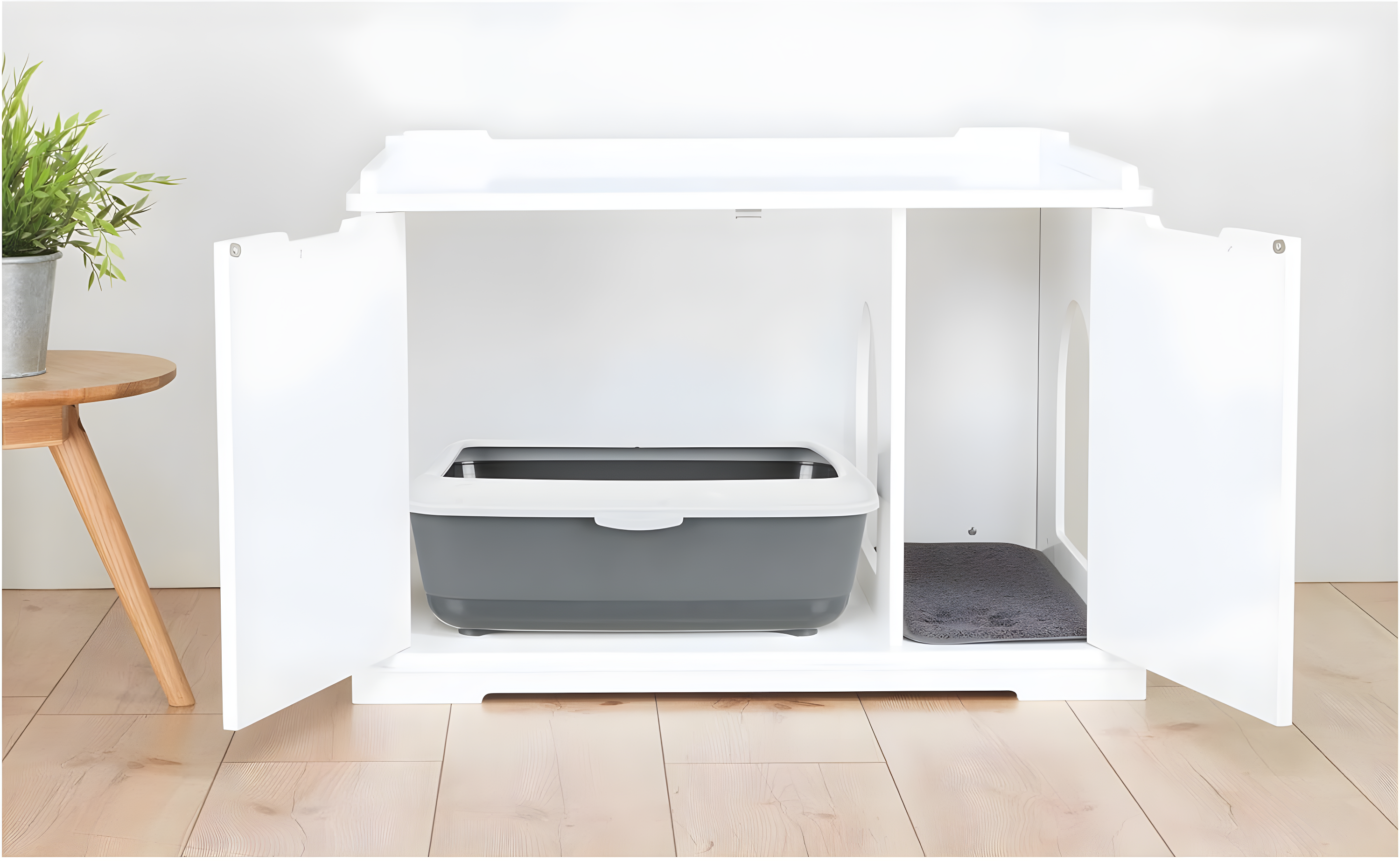 TRIXIE TRIXIE XL Furniture Style Litter Box Enclosure and Pet Home, Hidden Cat Litter Box