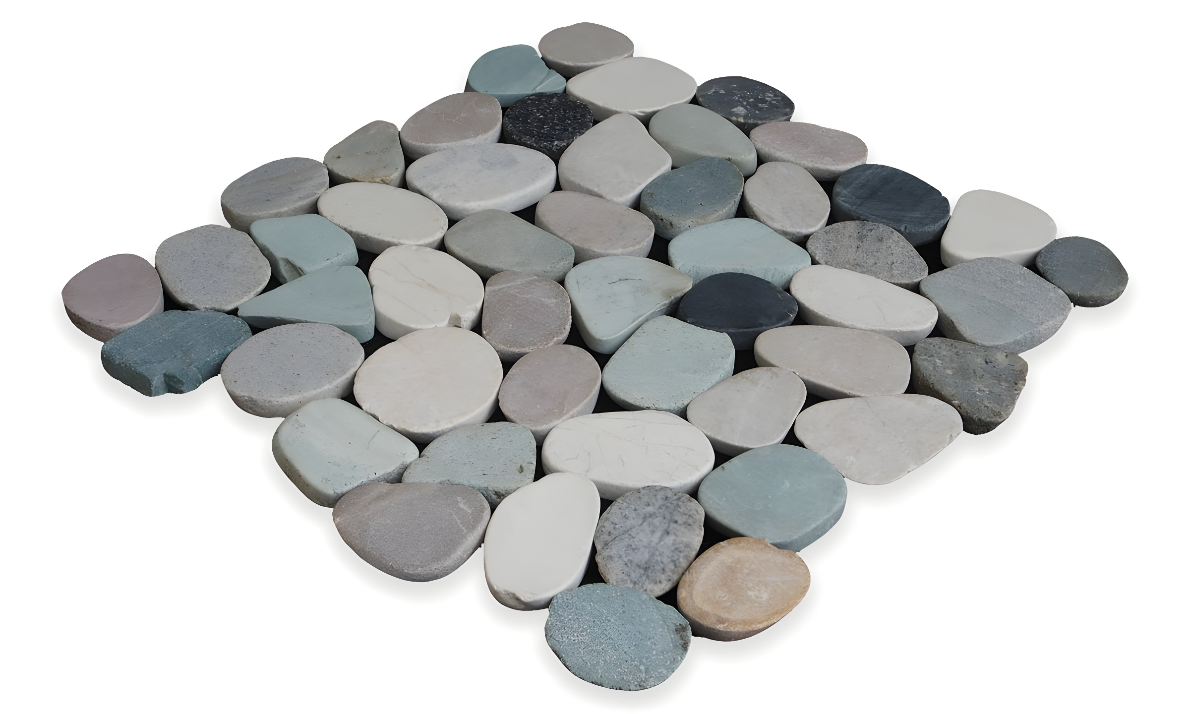 Sliced Pebble Mosaic Wall & Floor Tile