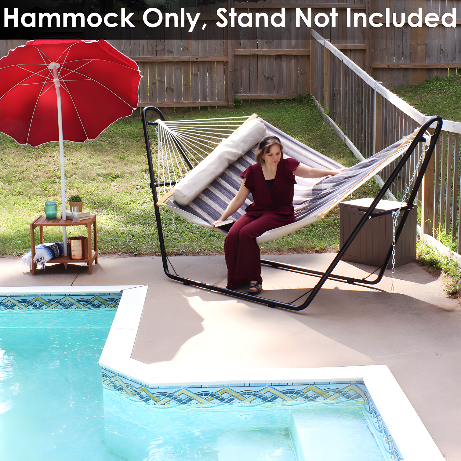 2-Person Quilted Polyester Spreader Bar Hammock