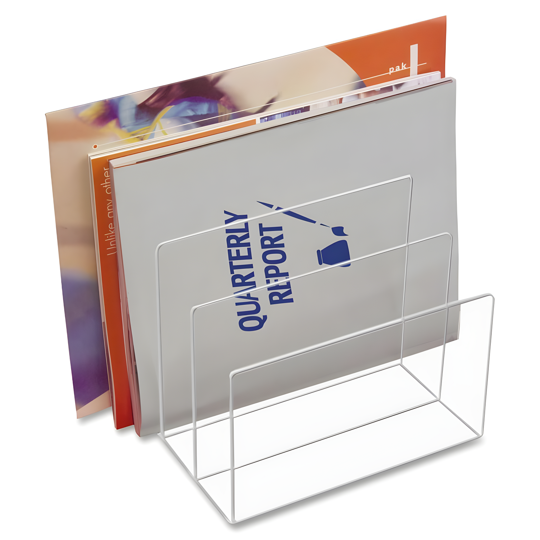 Kantek Kantek Clear Acrylic Mini Sorter Plastic File Organizer