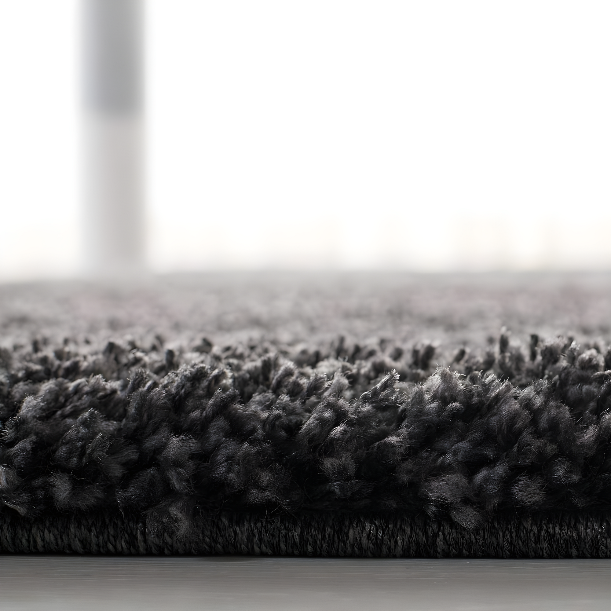 Shag SG151 Power Loomed Indoor Area Rug - Dark Grey - 4'x4' - Safavieh.