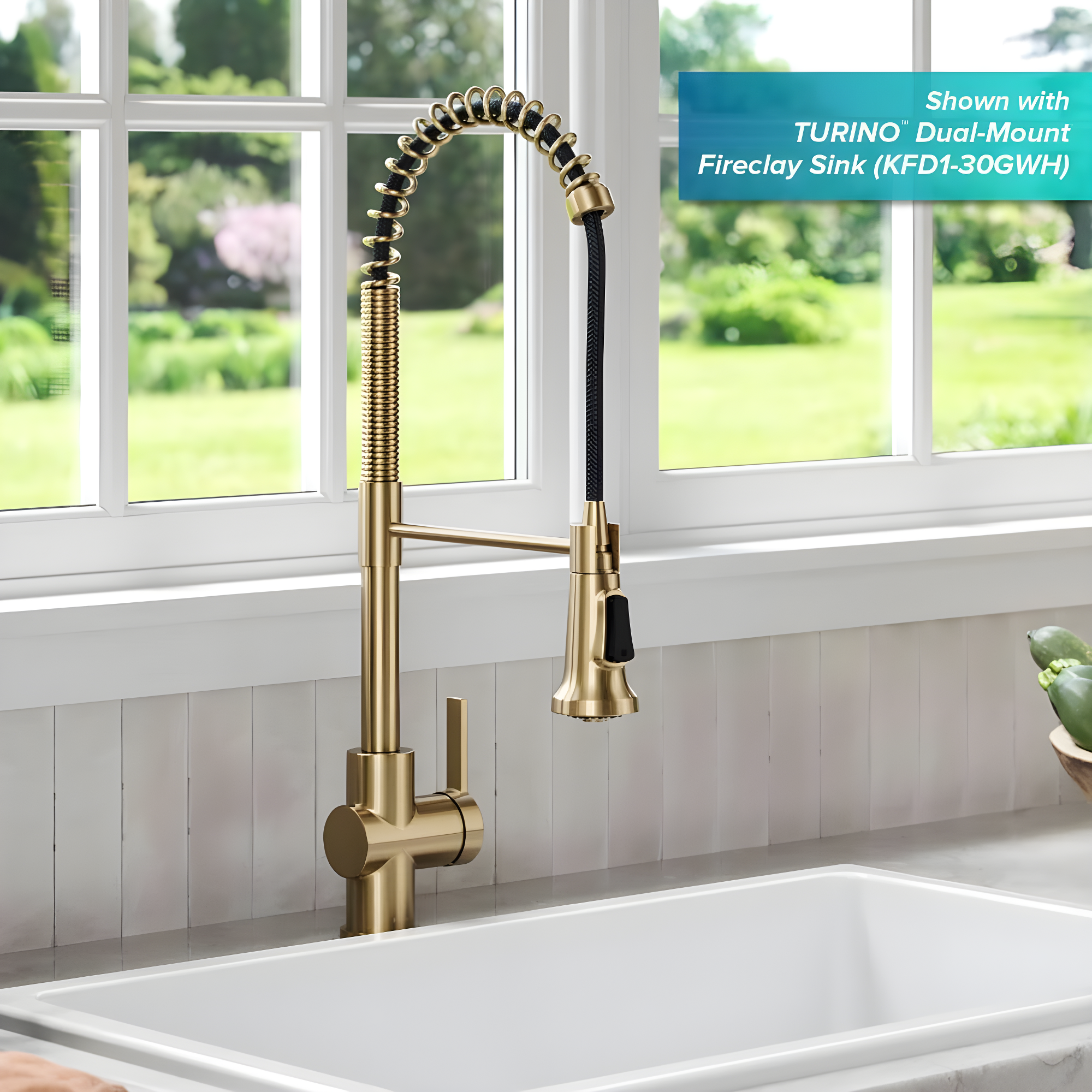 KRAUS Britt Commercial Style Single Handle Pull Down Kitchen Faucet