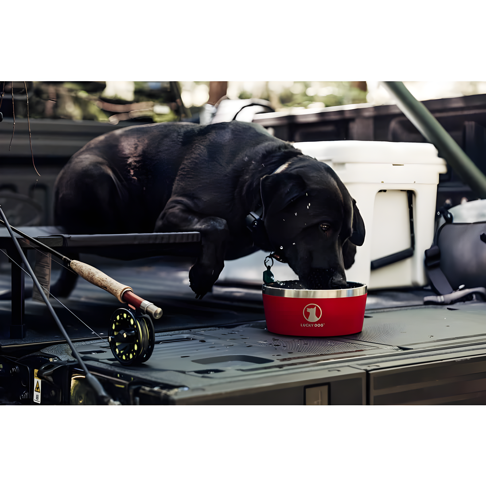 Lucky Dog Lucky Dog INDULGE 5 Double Wall Stainless Steel Dog Bowl