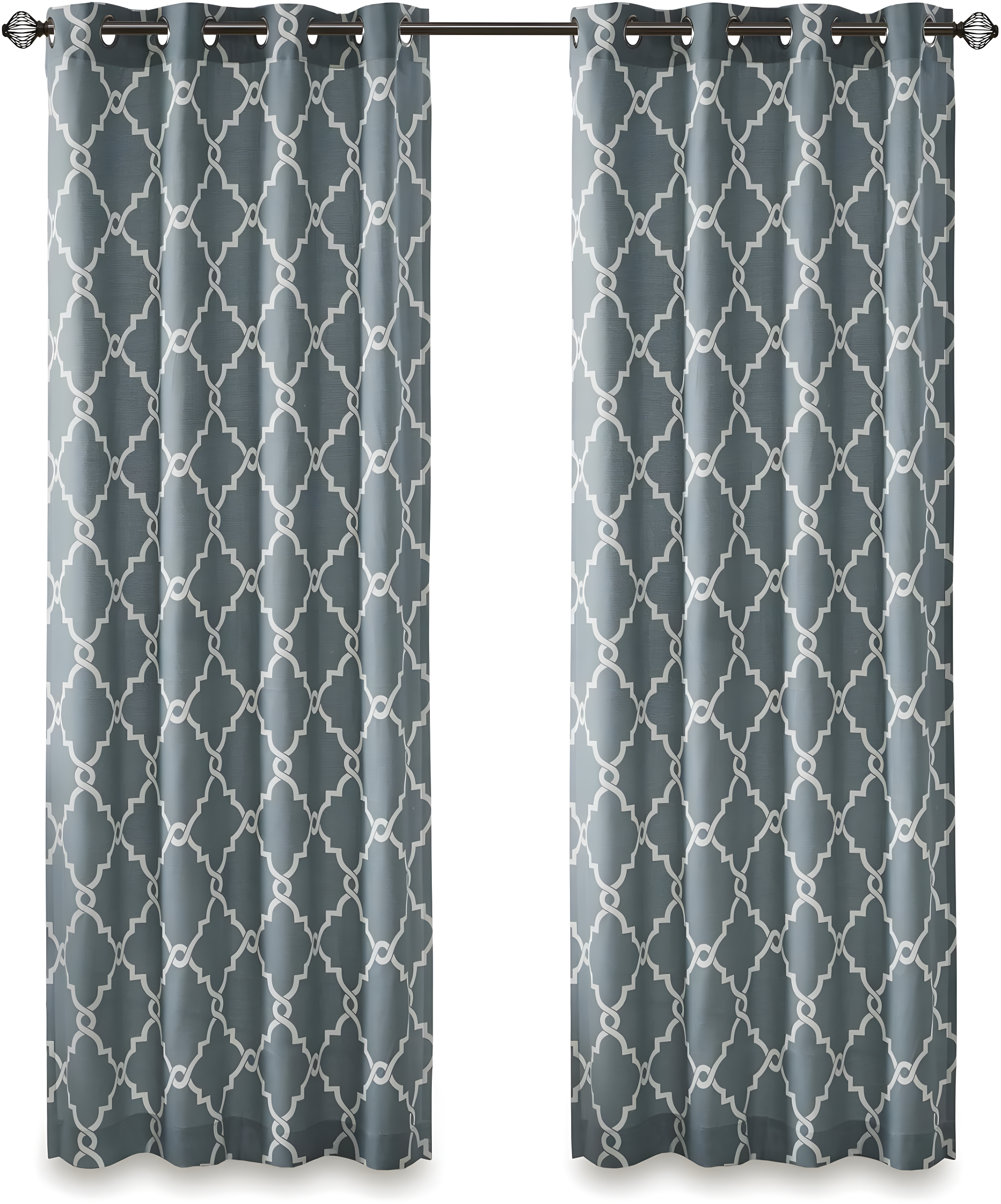 Madison Park Fretwork Print Grommet Top Single Window Curtain Panel & Reviews | Wayfair