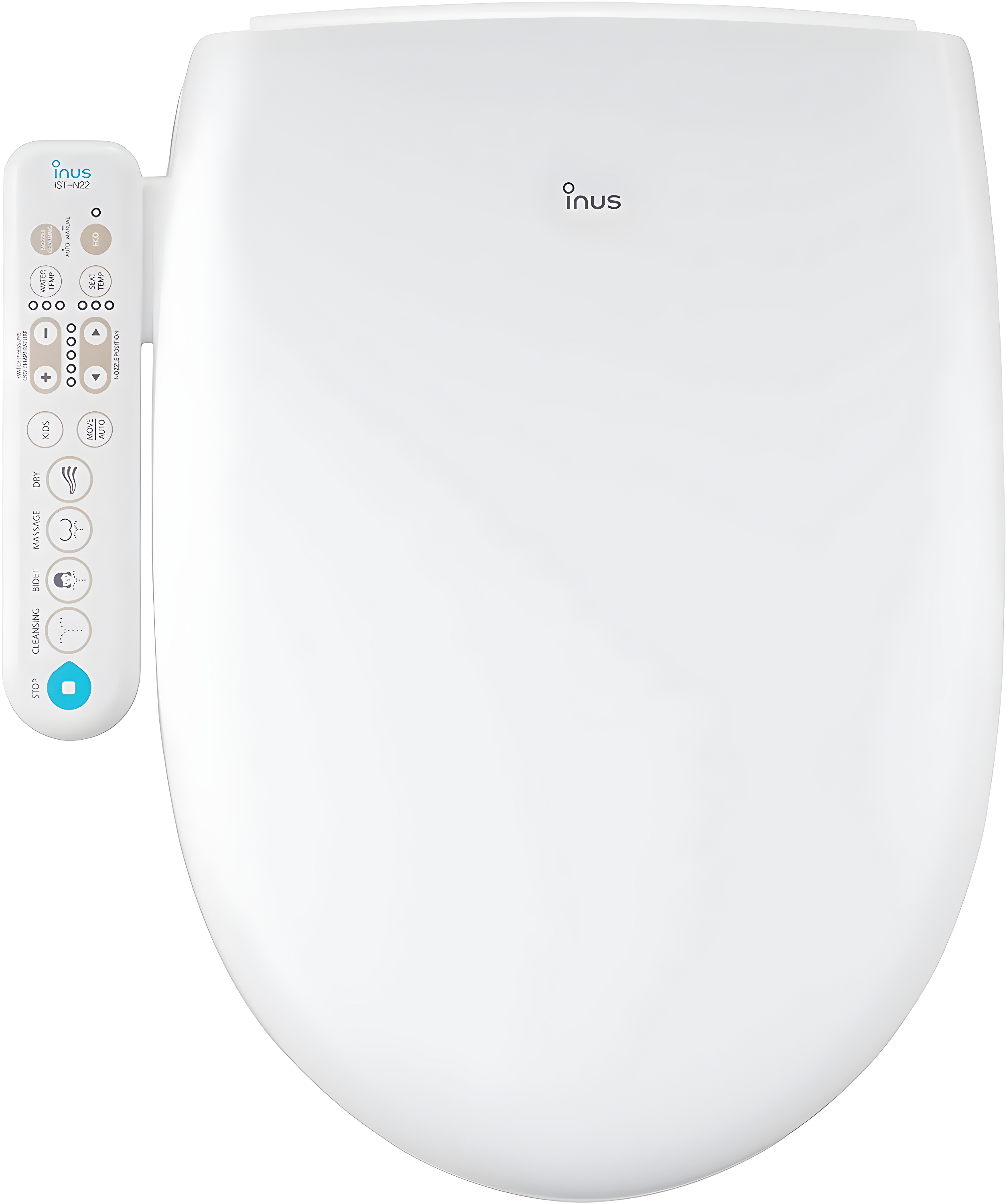 INUS IST-N22 Elongated Toilet Seat Bidet