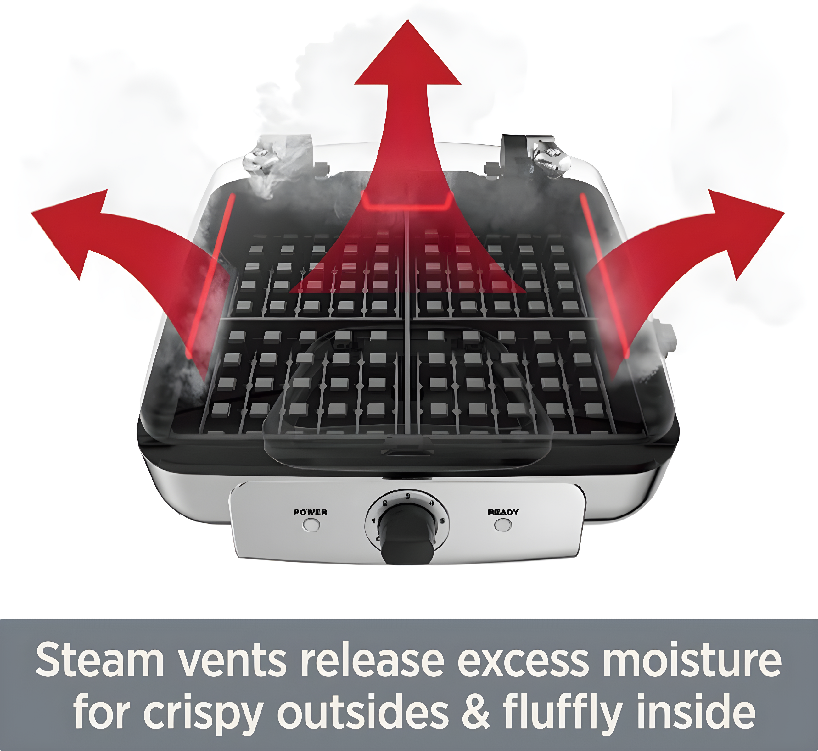 All-Clad ® 4-Slice Stainless Steel Waffle Maker with Removable Plates