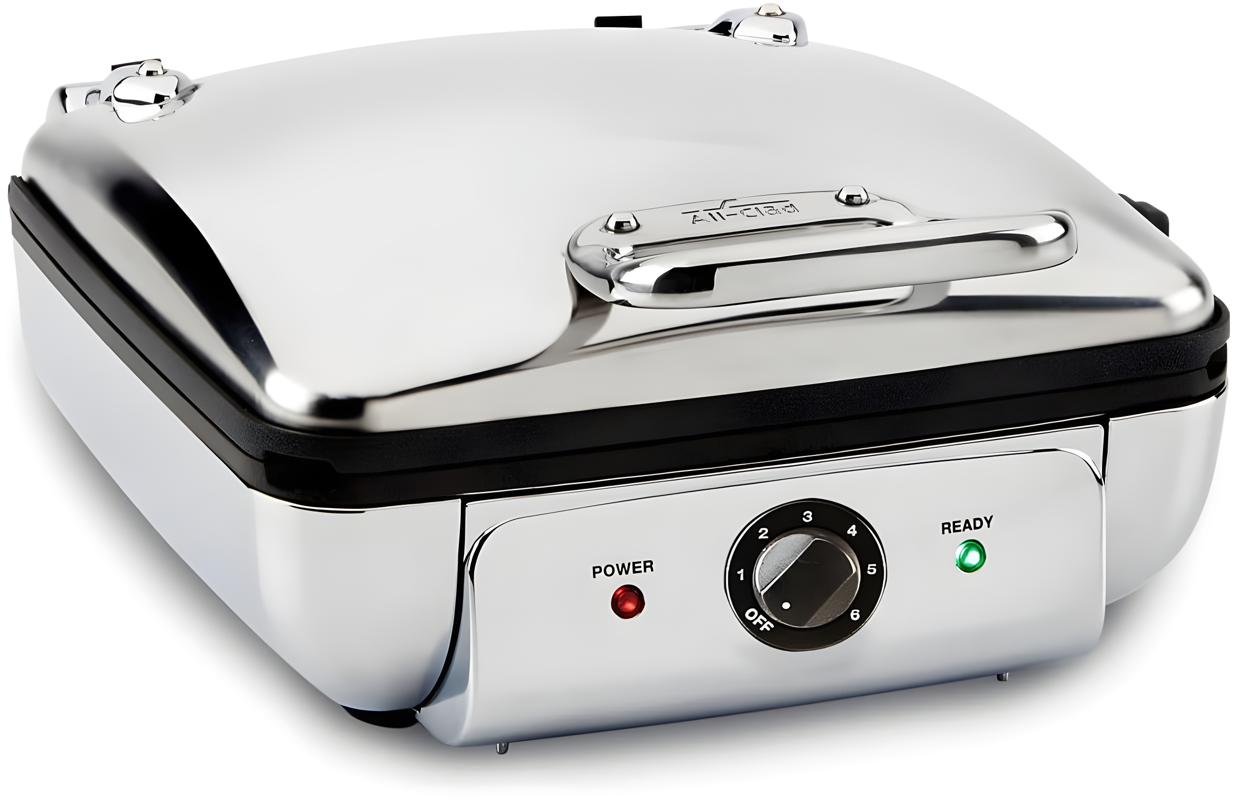All-Clad ® 4-Slice Stainless Steel Waffle Maker with Removable Plates