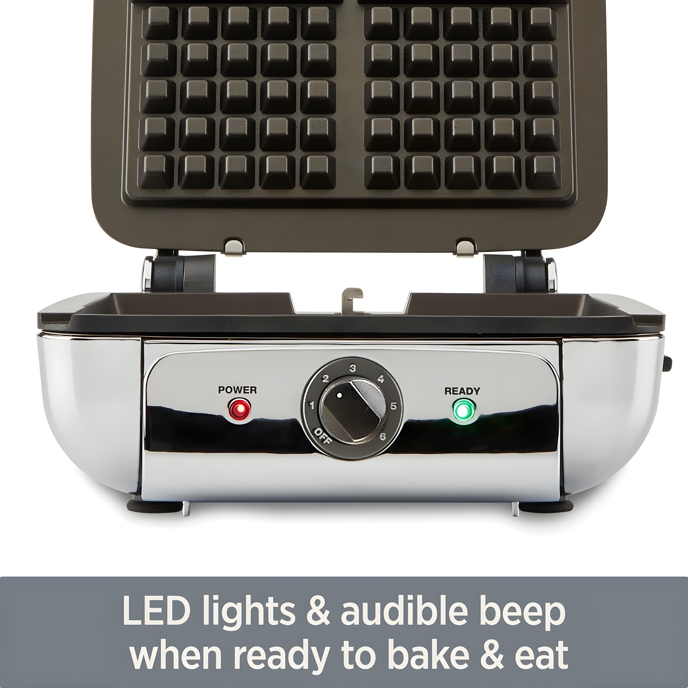 All-Clad ® 4-Slice Stainless Steel Waffle Maker with Removable Plates