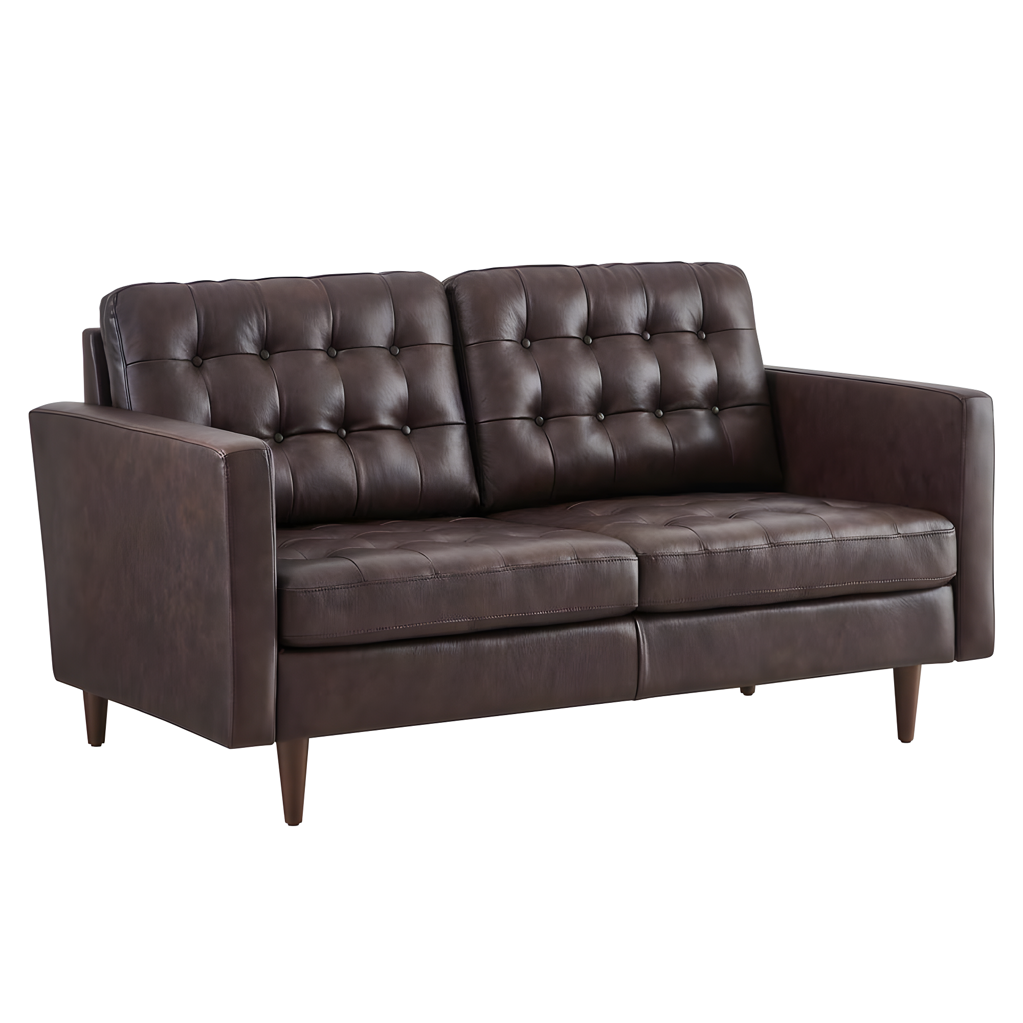 Modway Exalt Tufted Leather Loveseat