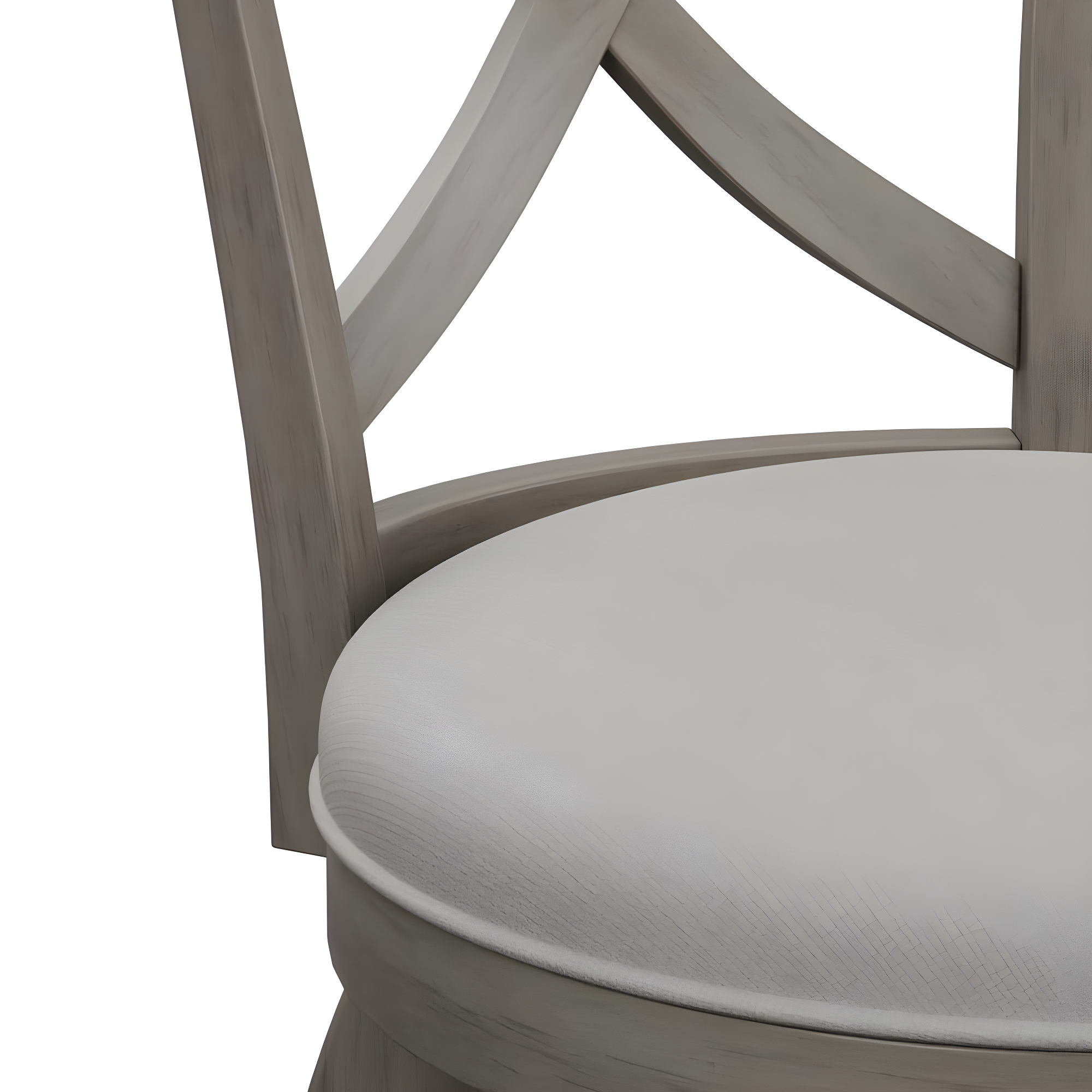Hillsdale Ellendale 44.5" Fabric Contemporary Bar Stool in Aged Gray/Fog Gray