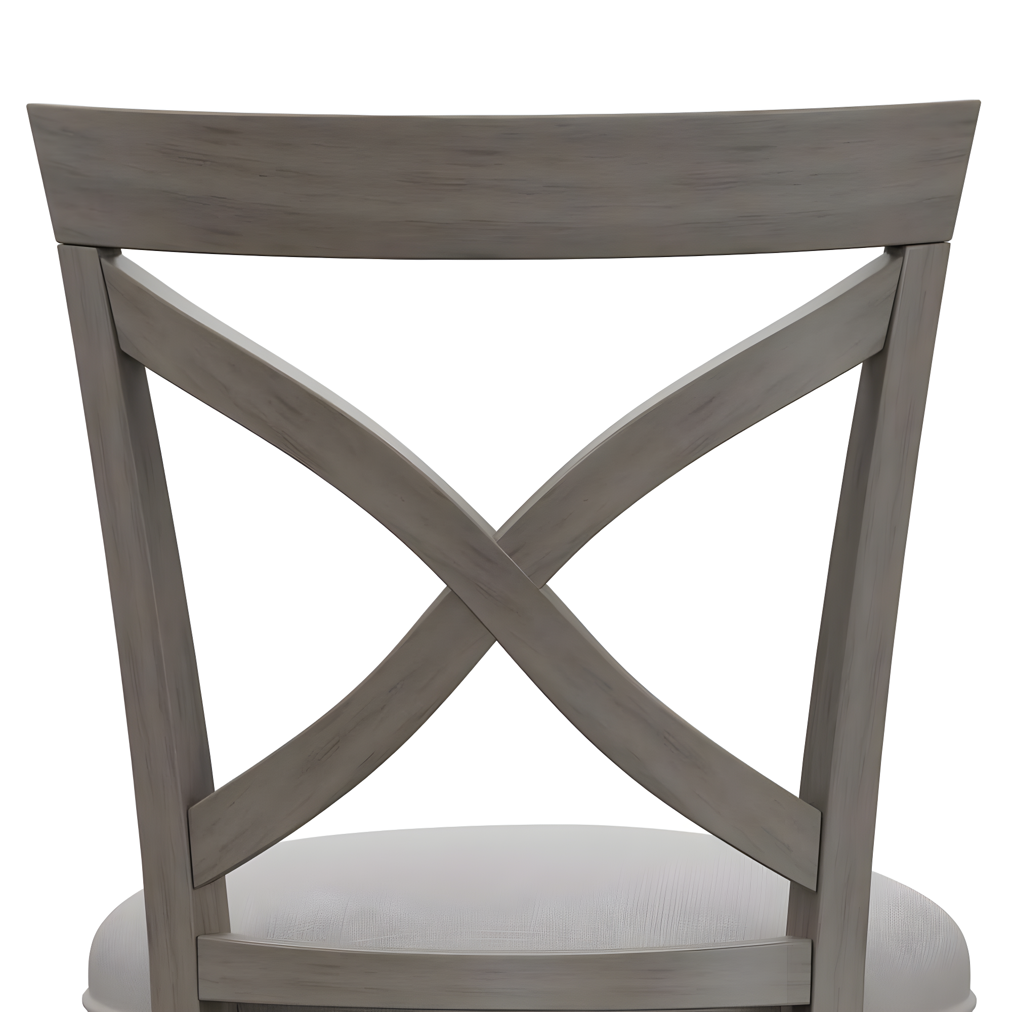 Hillsdale Ellendale 44.5" Fabric Contemporary Bar Stool in Aged Gray/Fog Gray