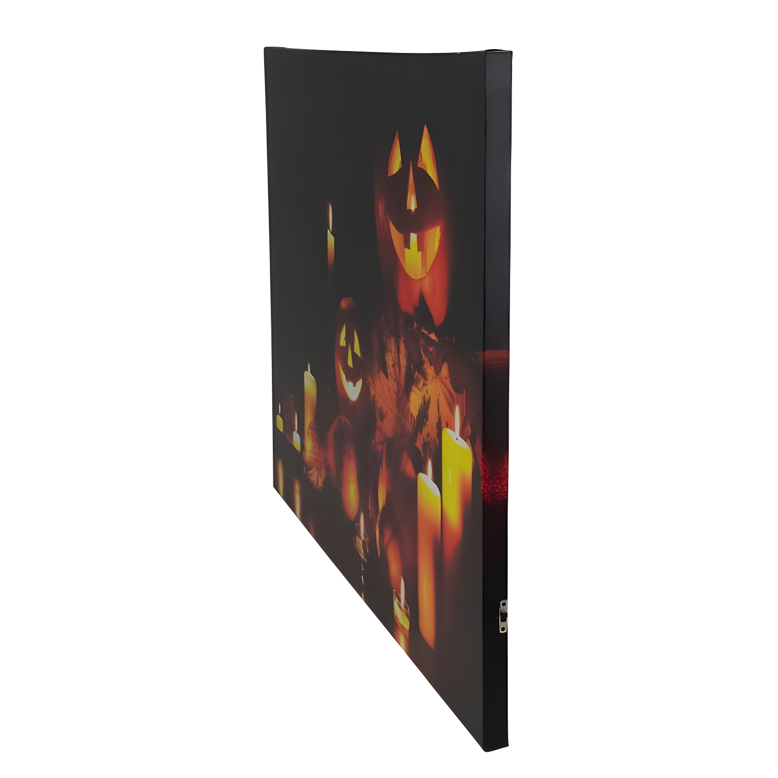 Northlight Seasonal LED Lighted Jack-O-Lanterns and Leaves Halloween Canvas Wall Art 15.75" x 23.5"