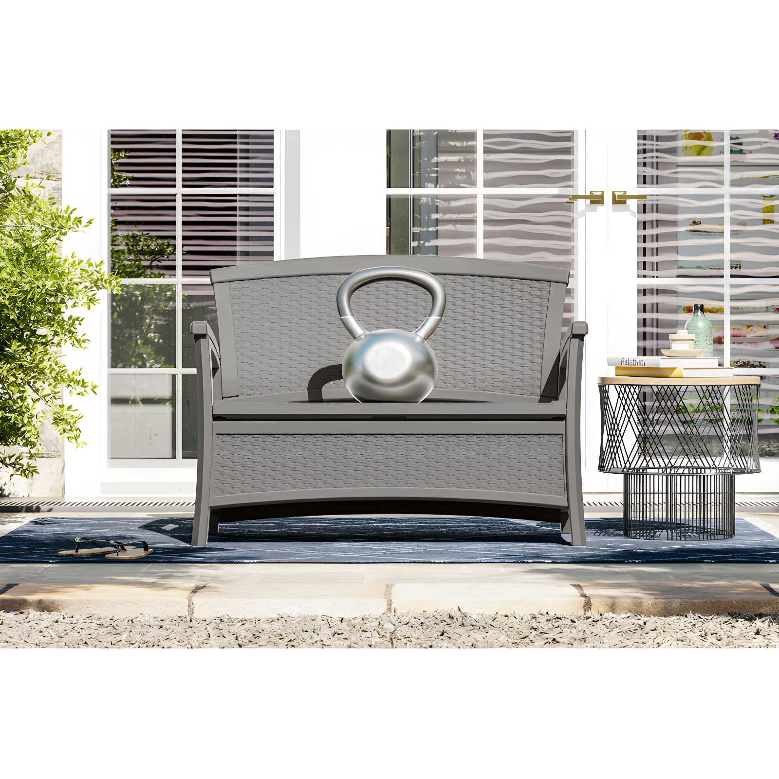 Suncast Elements 47'' Resin Outdoor Loveseat