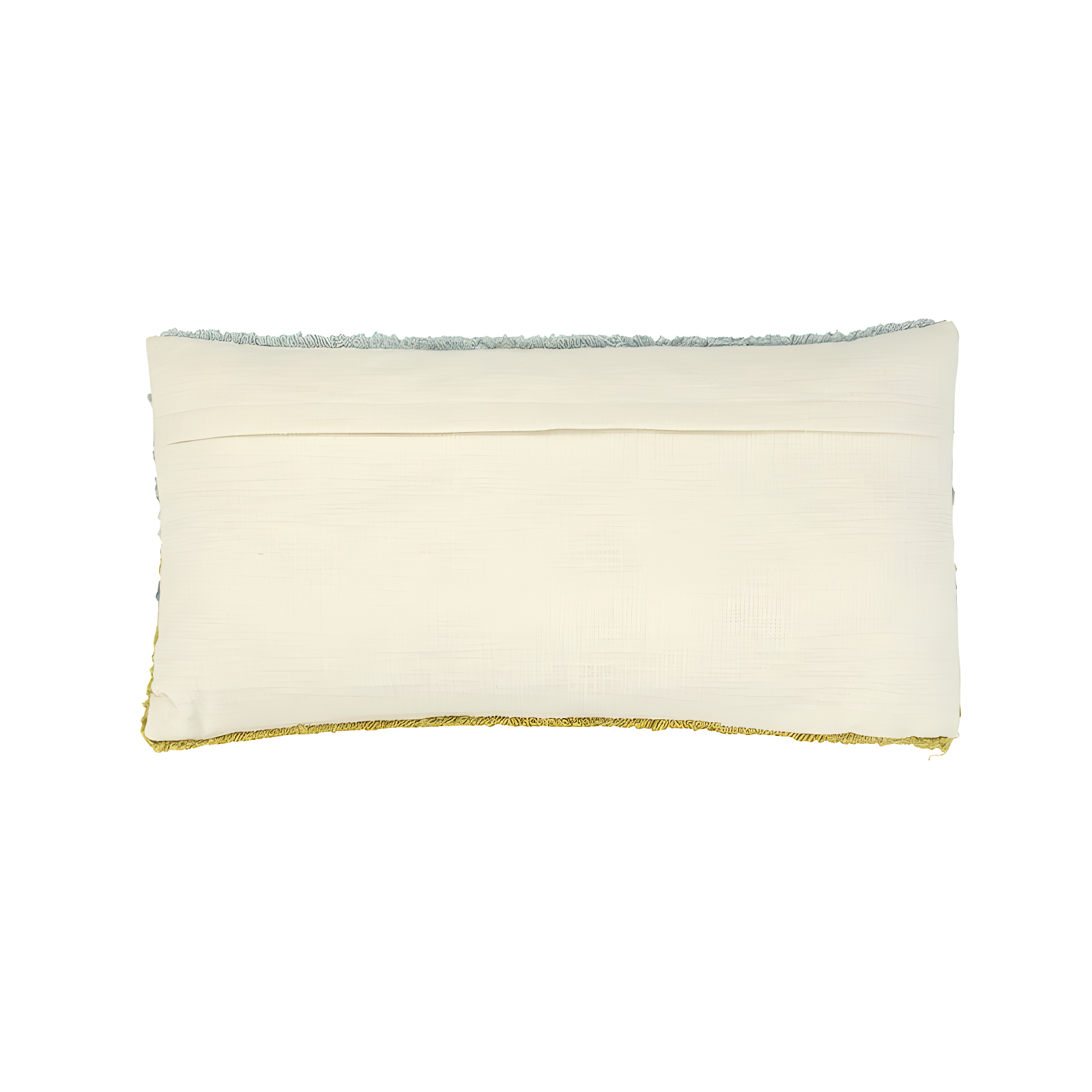 Creative Co-Op Woven Cotton Punch Hook Lumbar Pillow with "Sun Please" Design