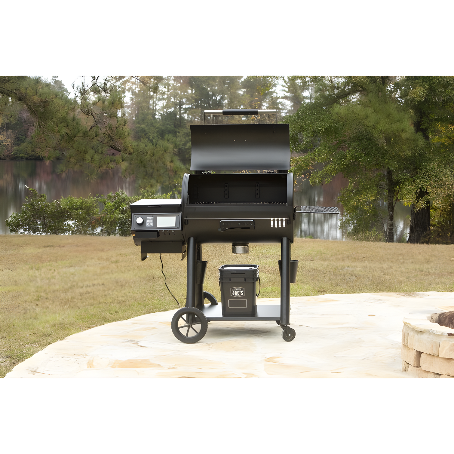 Oklahoma Joe's Rider 900 Deluxe Pellet Grill with Side Shelf