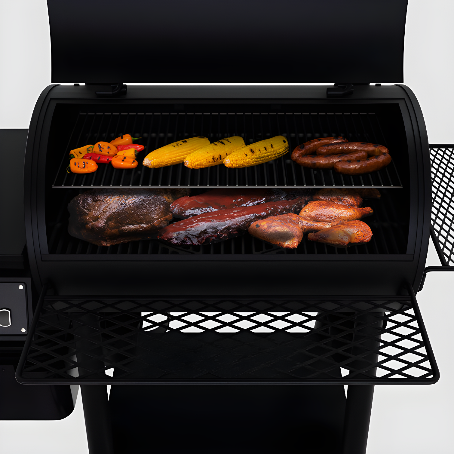 Oklahoma Joe's Rider 900 Deluxe Pellet Grill with Side Shelf