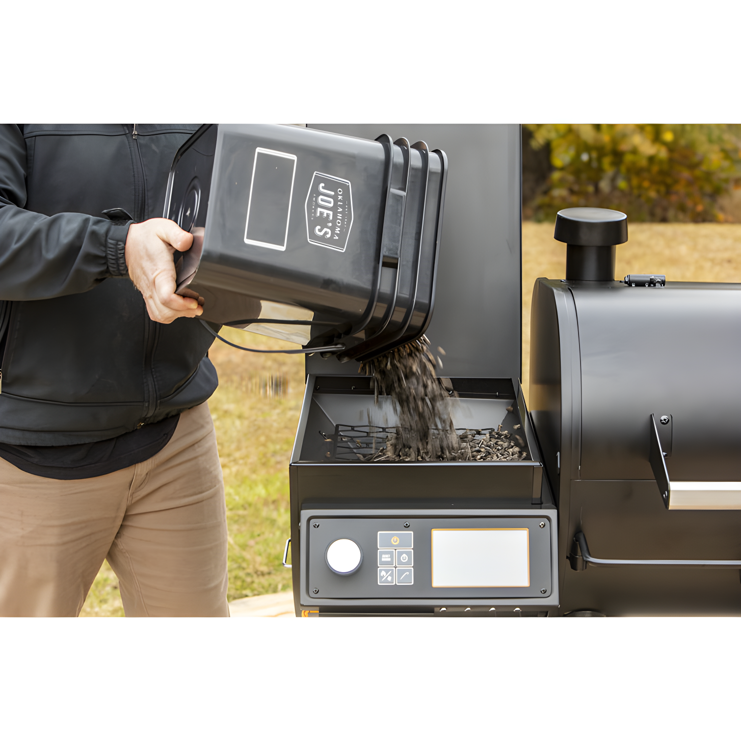 Oklahoma Joe's Rider 900 Deluxe Pellet Grill with Side Shelf