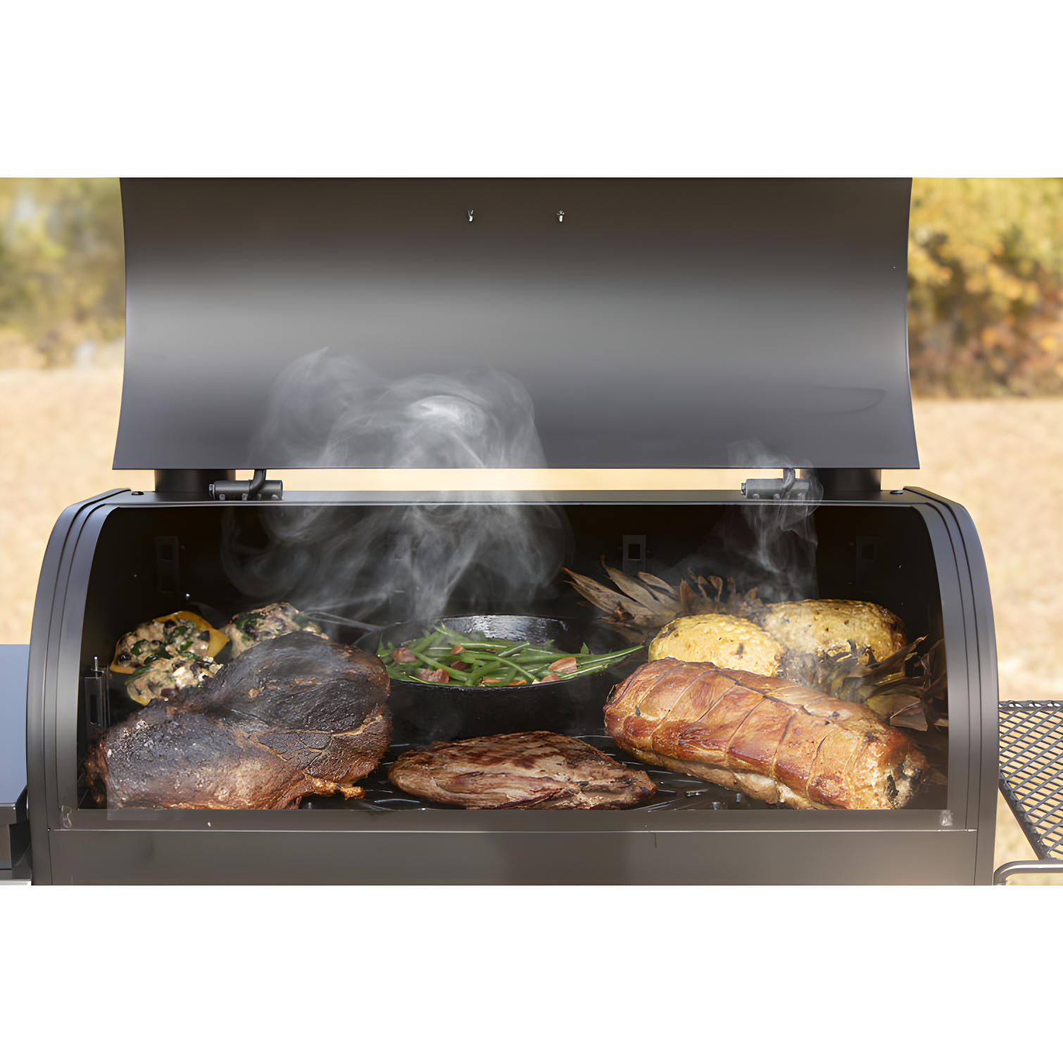 Oklahoma Joe's Rider 900 Deluxe Pellet Grill with Side Shelf