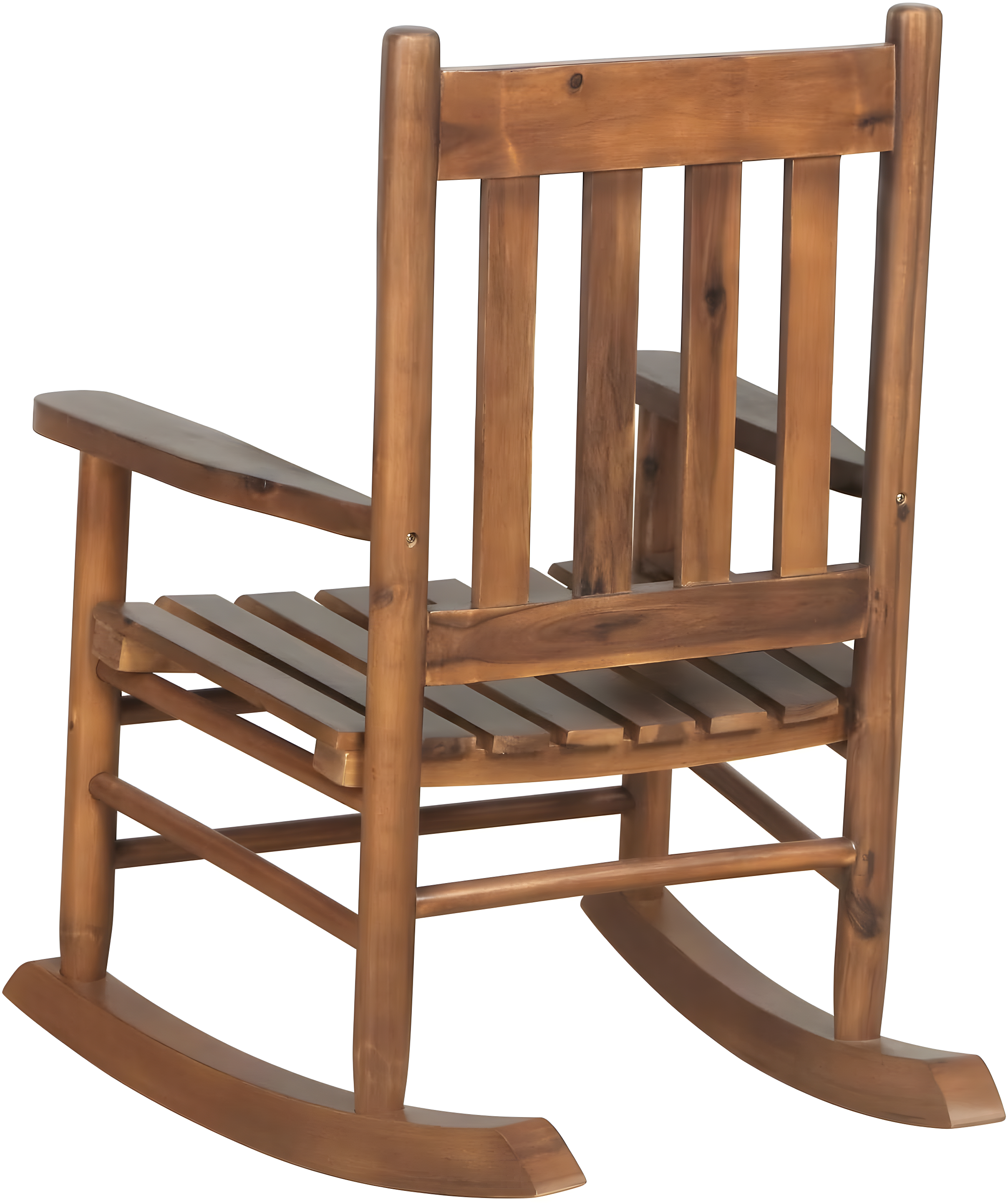 Annie Solid Wood Slat Back Youth Rocking Accent Chair Golden Brown - Coaster: For Children's Bedroom or Patio