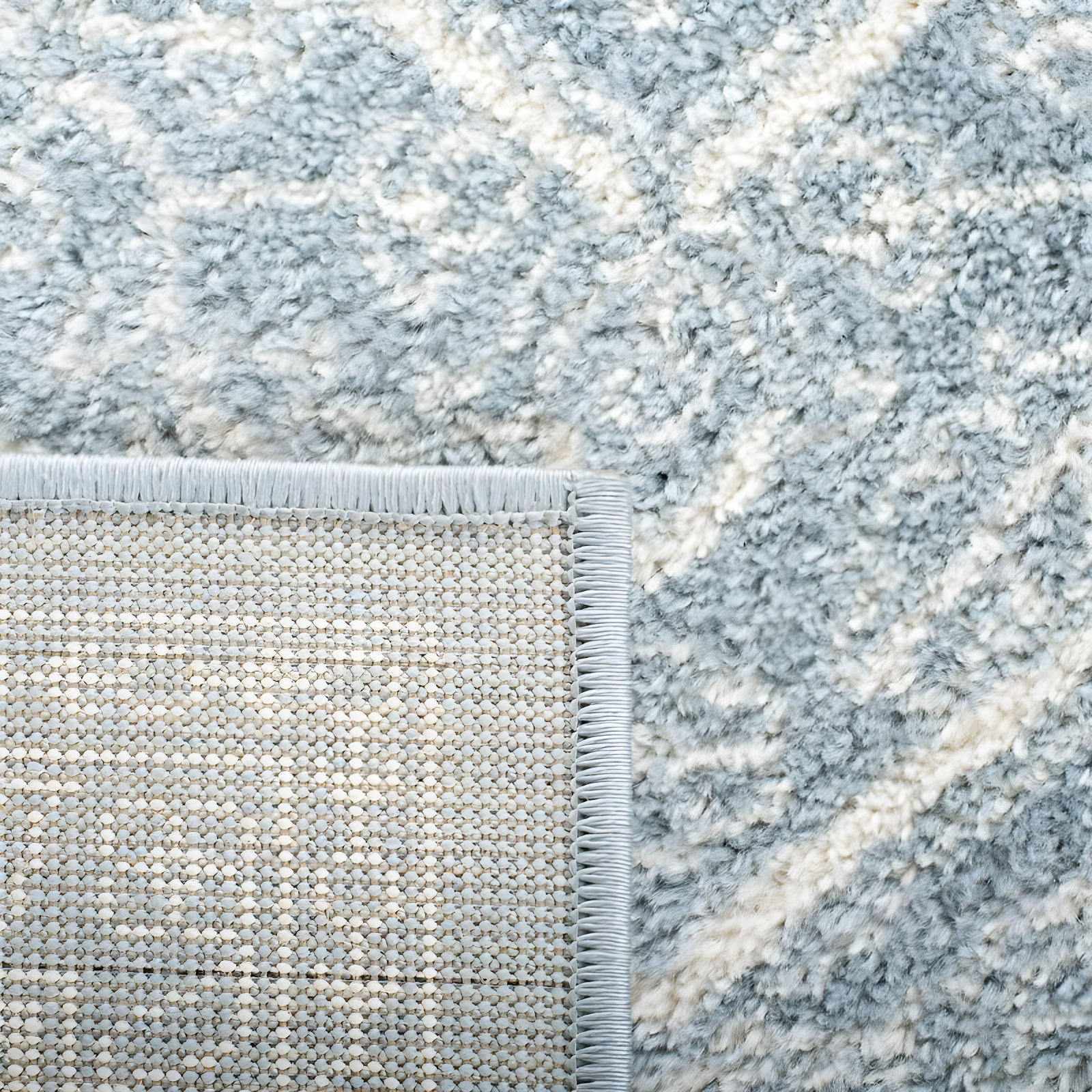 Adirondack ADR108 Power Loomed Area Rug - Slate/Ivory - 6'x6' - Safavieh.