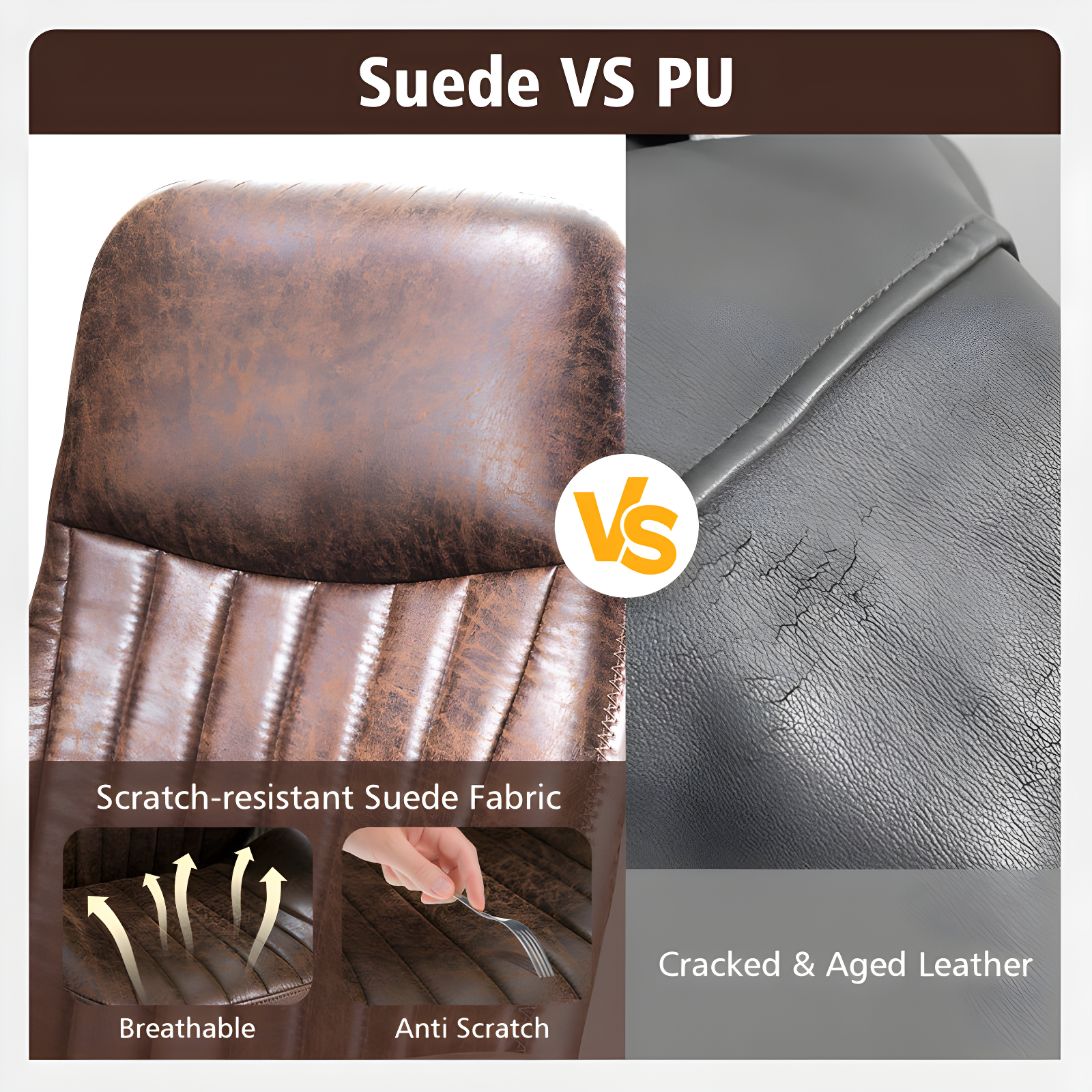 Albaugh Suede Executive Chair