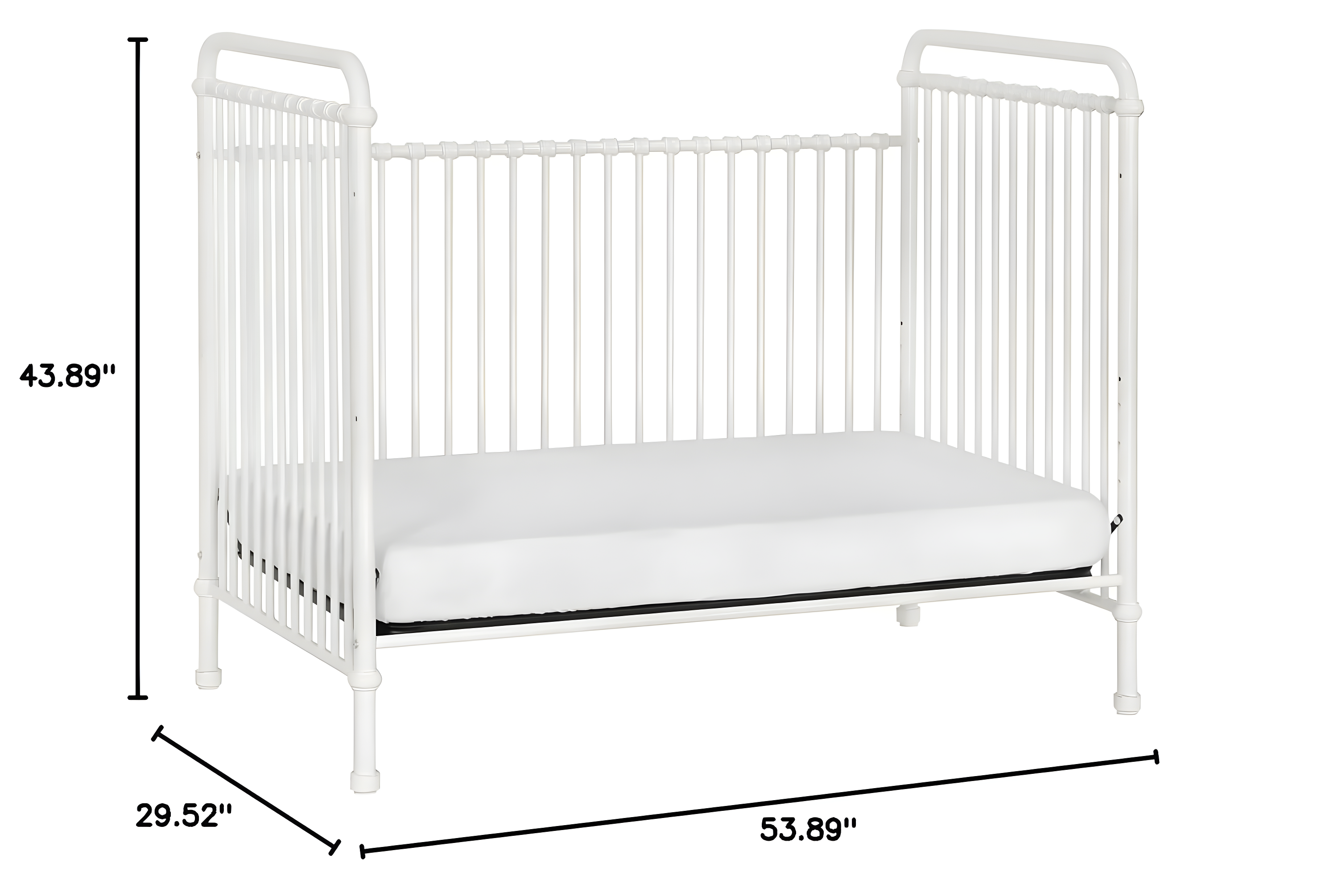 Abigail Greenguard Gold Certified 3 -in-1 Convertible Crib