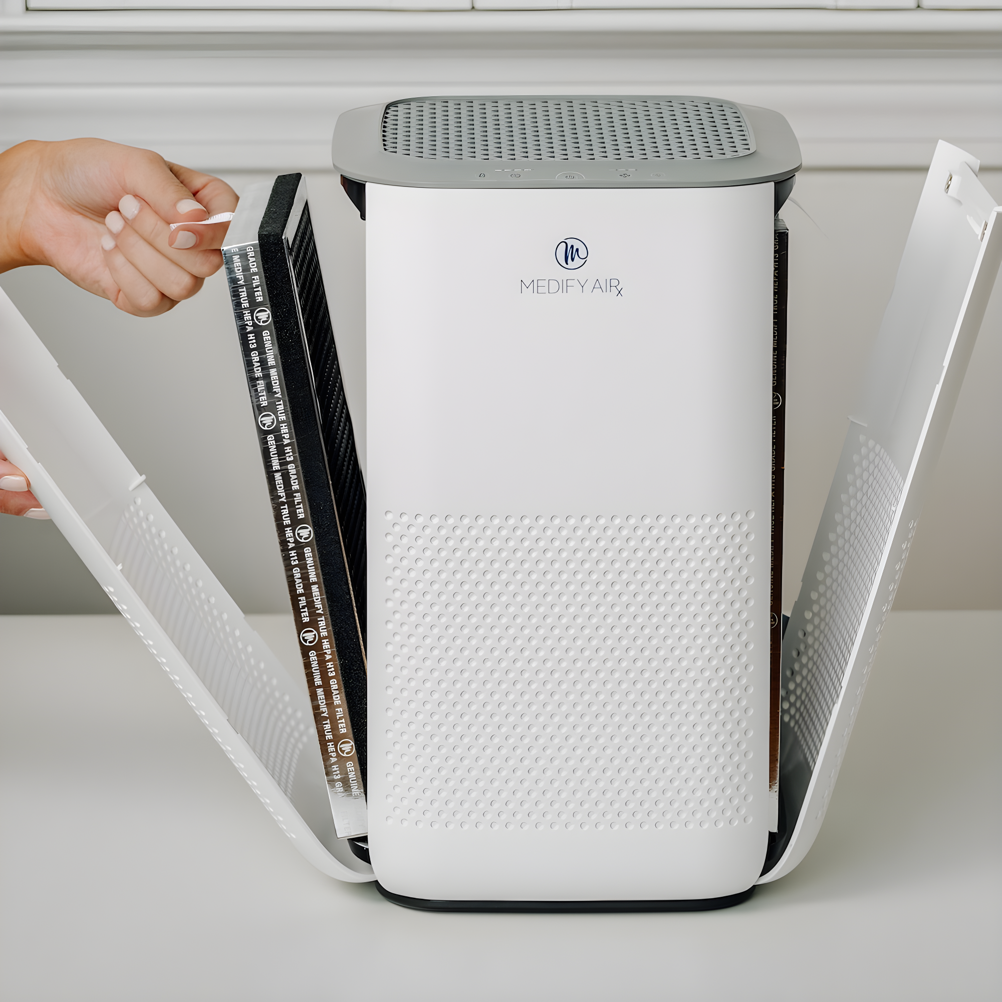 Invenitiah Medify MA-15 Air Purifier With True HEPA H13 Filter | 585 Ft² Coverage In 1Hr For Allergens, Smoke, Wildfires, Dust, Odors, Pollen, Pet Dander | Quiet 99.9% Removal To 0.1 Microns 2-Pack | Wayfair