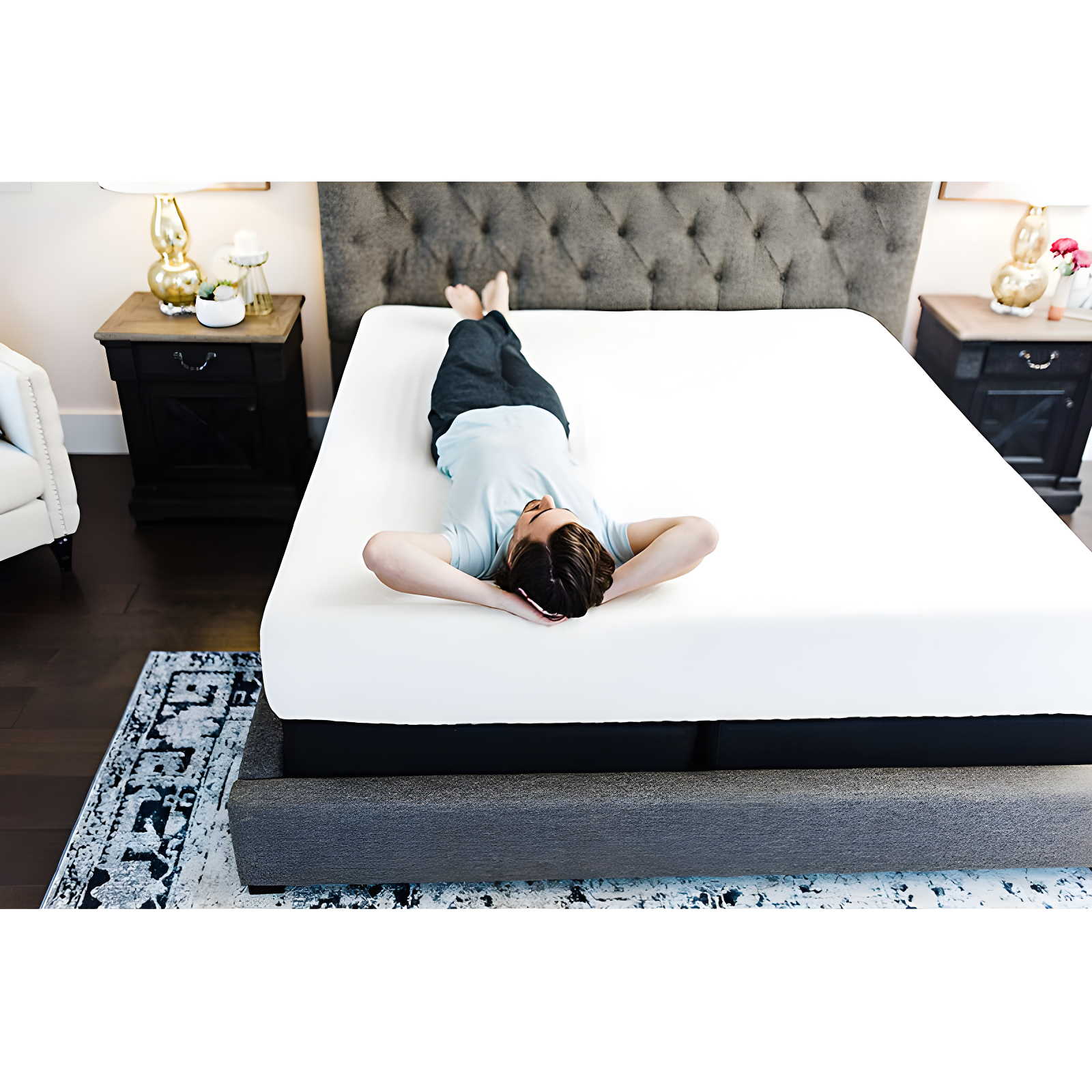 Chime 10 Inch Medium Firmness Memory Foam Mattress, King
