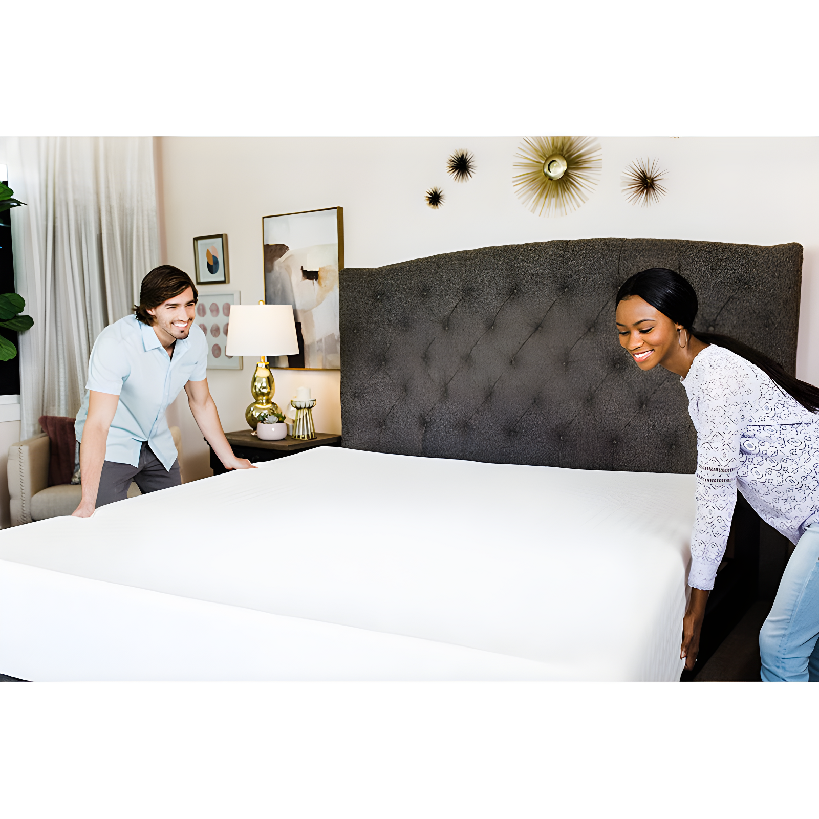 Chime 10 Inch Medium Firmness Memory Foam Mattress, King