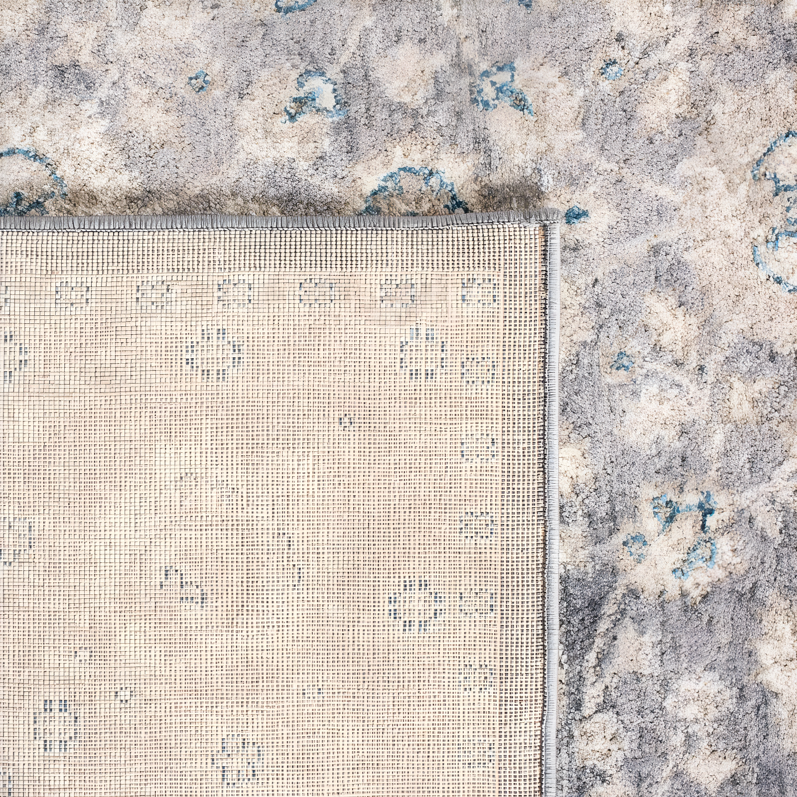 Sofia SOF330 Power Loomed Area Rug - Light Grey/Beige - 6'7"x6'7" - Safavieh.