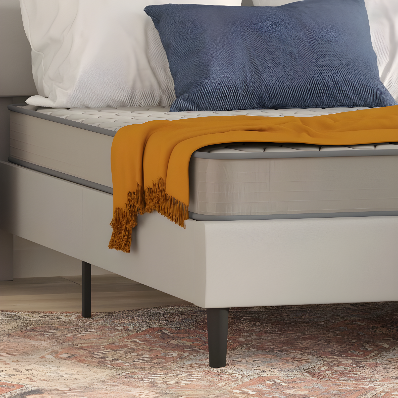 Flash Furniture Capri Comfortable Sleep 6 Inch CertiPUR-US Certified Spring Mattress, Full Mattress in a Box