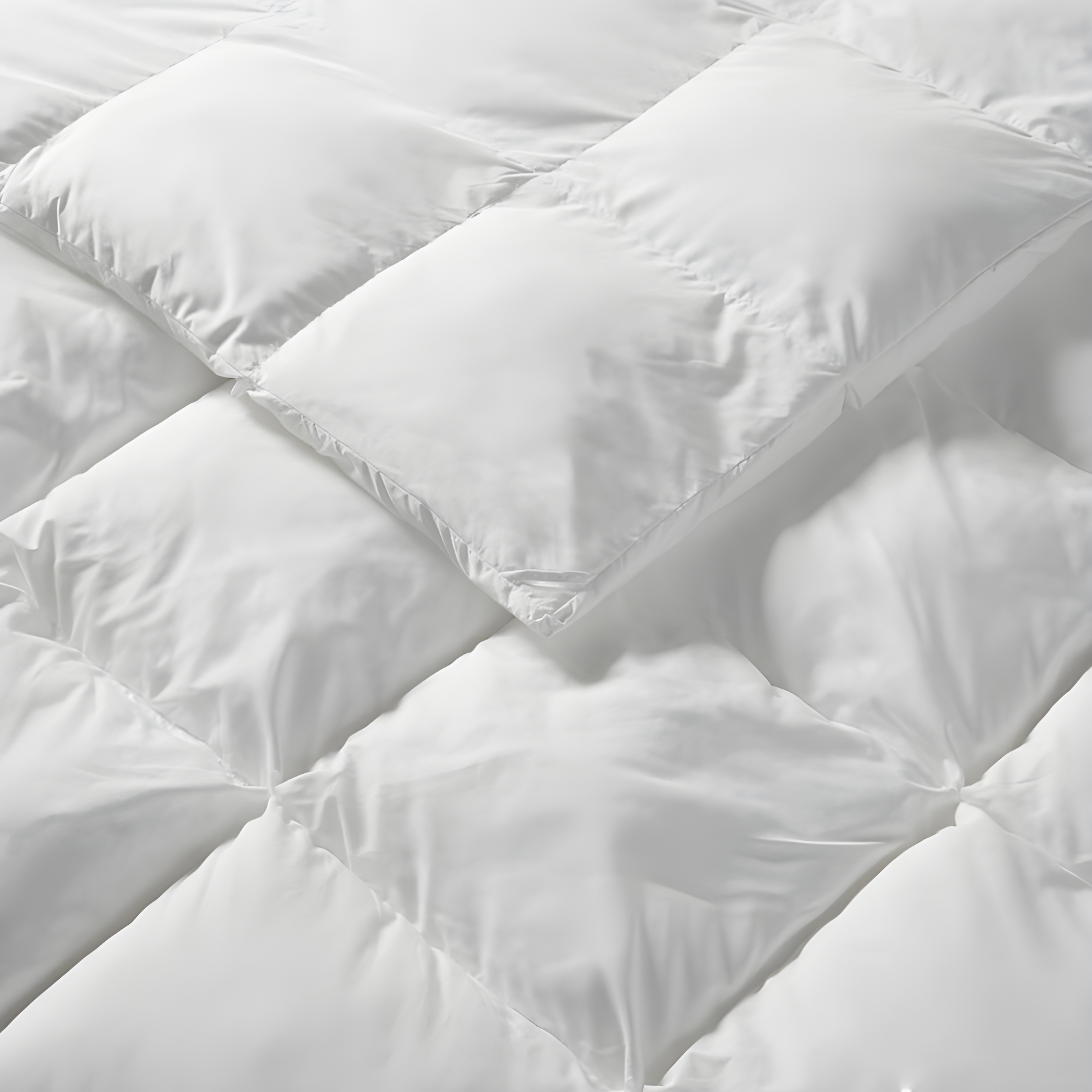 Full/Queen Stay Puffed Overfilled Down Alternative Comforter White - Madison Park