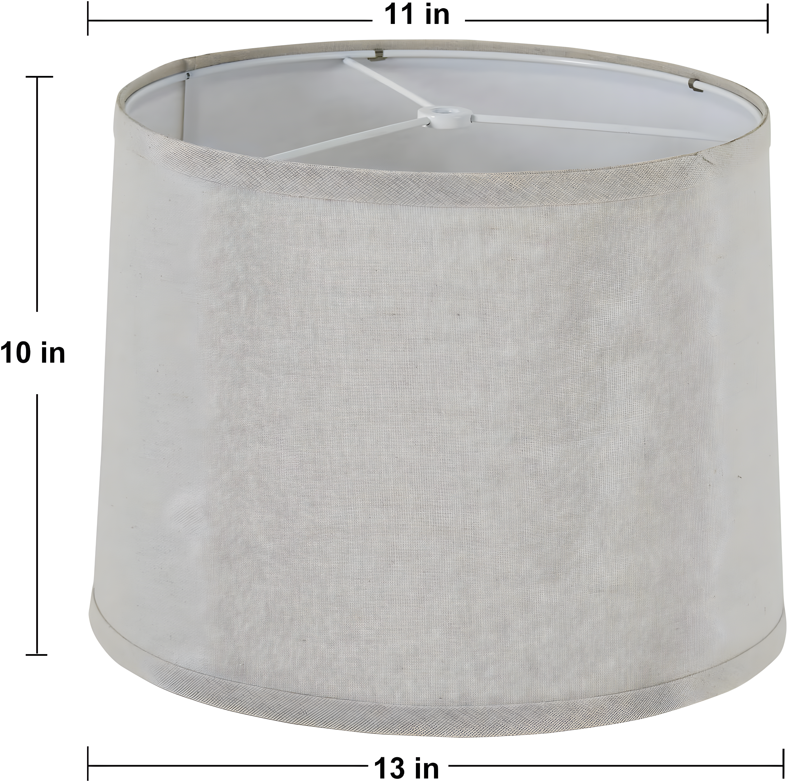 Lamp Shades Set of 2, Drum Lamp Shades for Table Lamps 11.6" Top x 12.6" Bottom x 9.8" High (Spider Fitter), Natural Linen Medium Lampshades for Floor Lamps Bedside Lamps, Beige