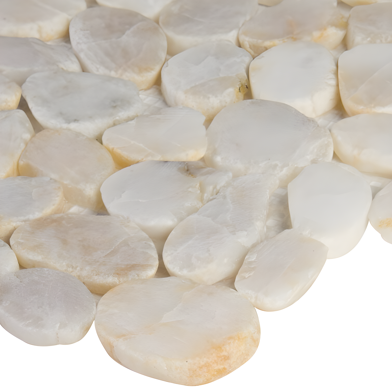 12" x 12" Natural Stone Pebbles/Rocks Mosaic Floor & Wall Tile