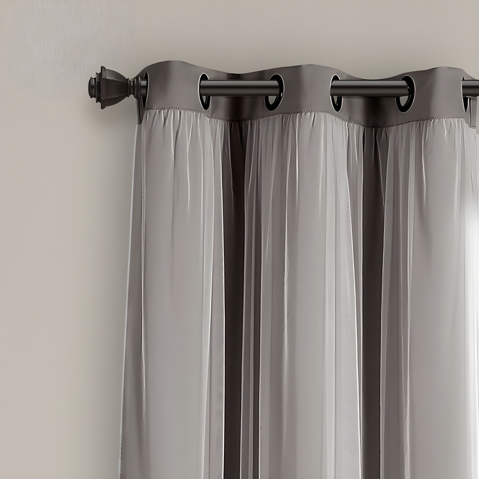 Lush Decor Polyester Blackout Curtain Pair (Set of 2)
