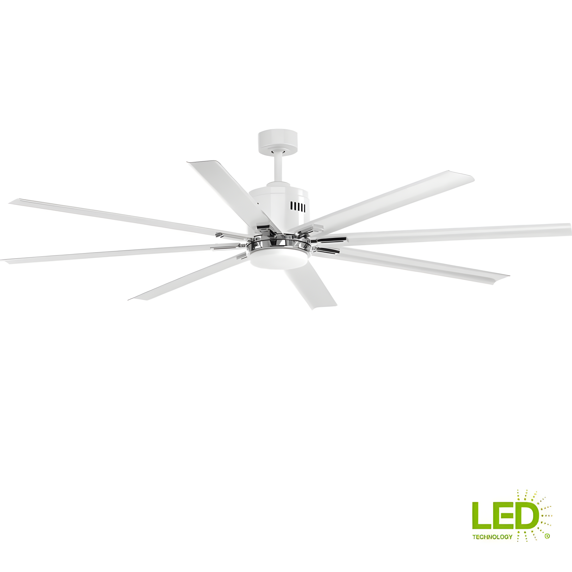 P2550-3030K-Progress Lighting-Vast - Wide - Ceiling Fan - 1 Light - Handheld Remote - Damp Rated in Urban Industrial style - 72 Inches wide by 16.75