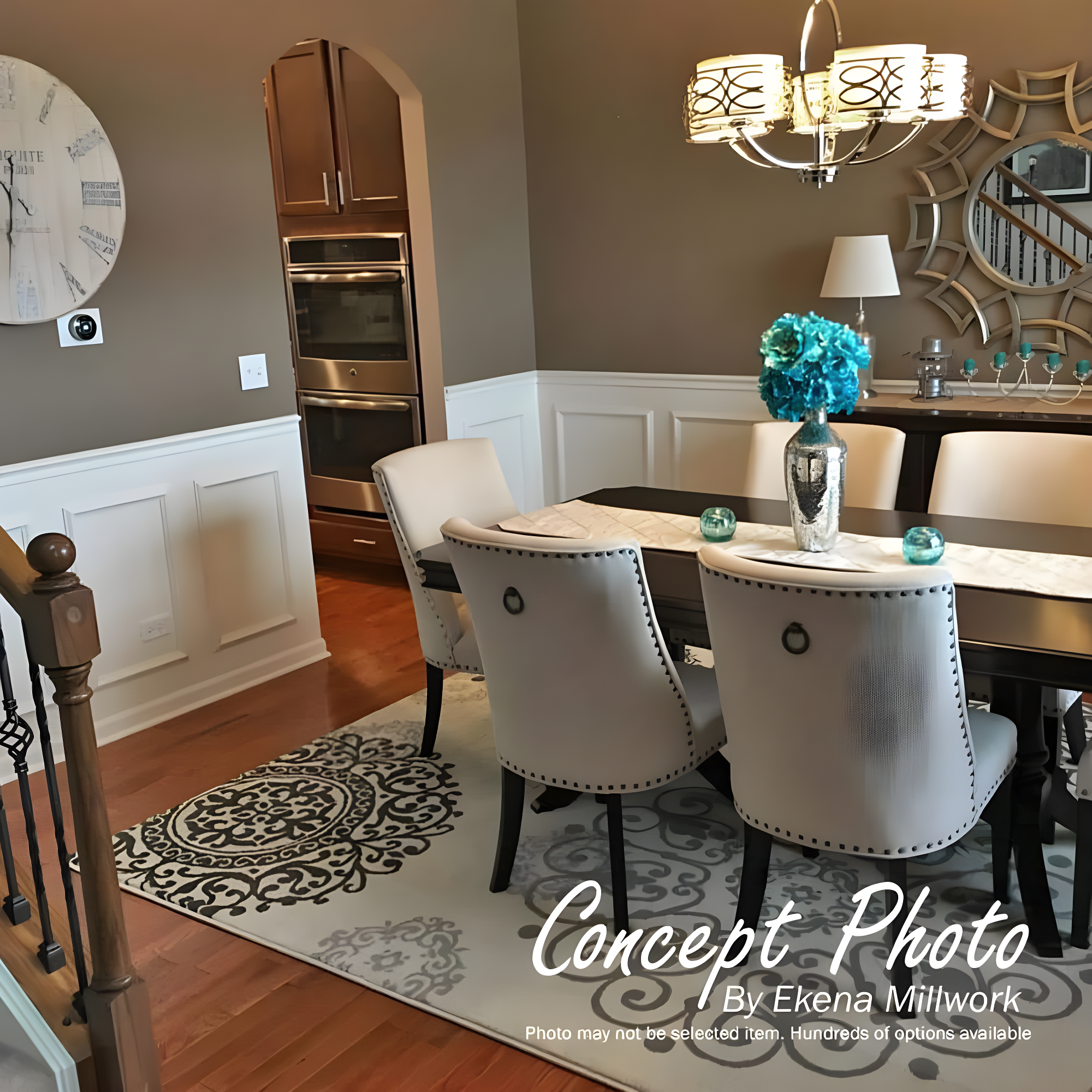 Ekena Millwork 8"W x 8"H x 3/4"P Seville Panel Moulding Corner