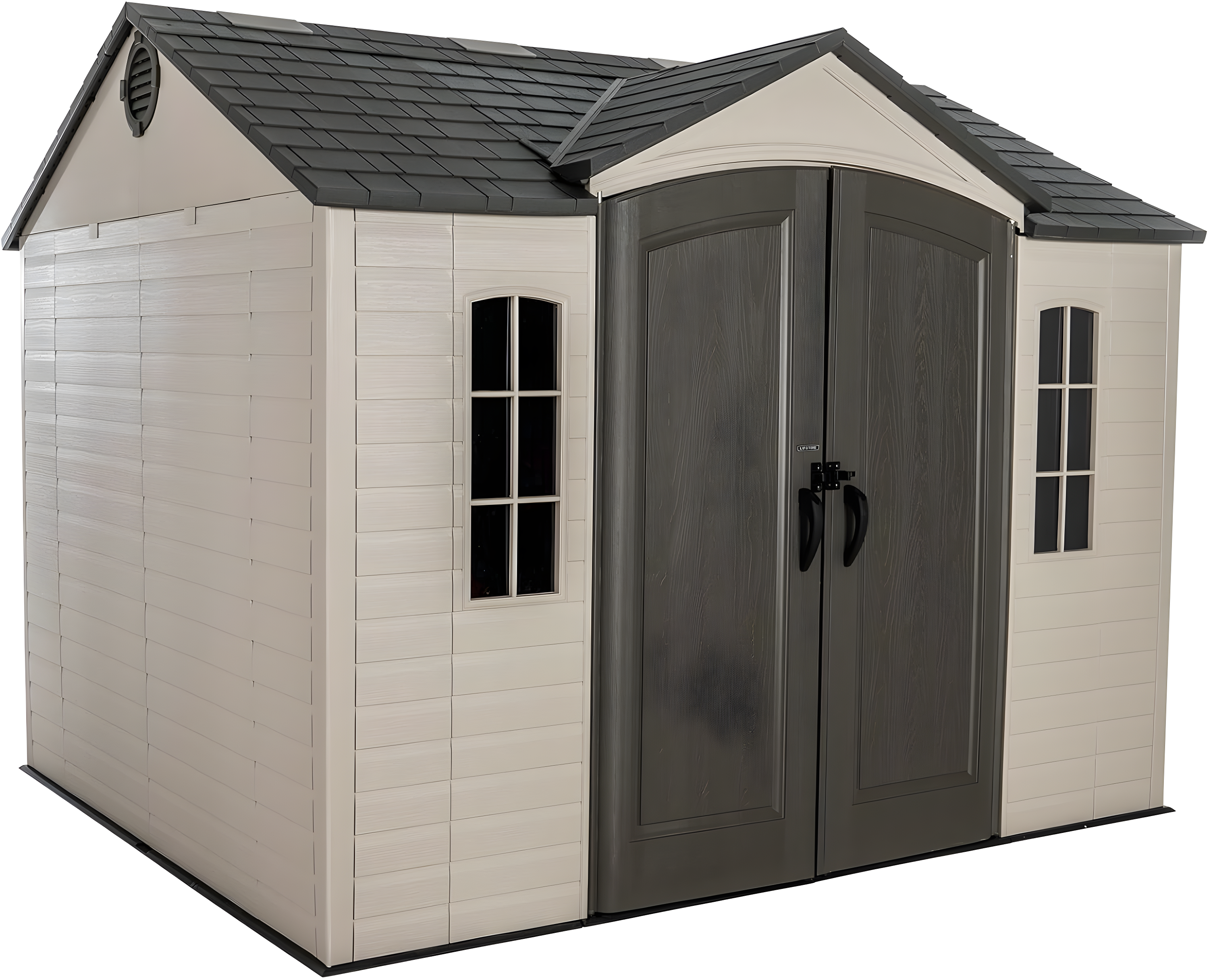 Lifetime 10 Ft. x 8 Ft. High-Density Polyethylene Outdoor Storage Shed with Steel-Reinforced Construction & Reviews | Wayfair