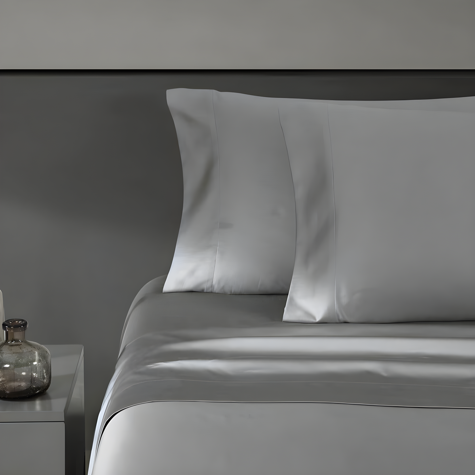 Vera Wang Vera Wang T800 Sateen Solid CVC Sheet Set