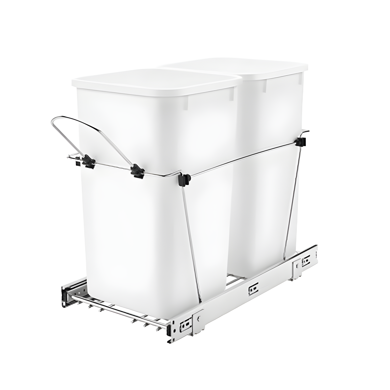 Rev-A-Shelf Double Sliding Pull-Out Waste Bin Containers