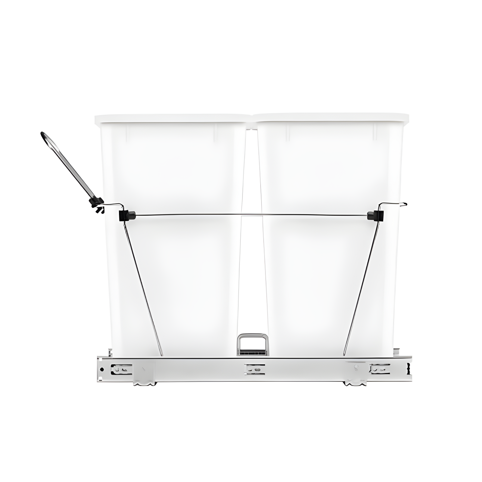Rev-A-Shelf Double Sliding Pull-Out Waste Bin Containers