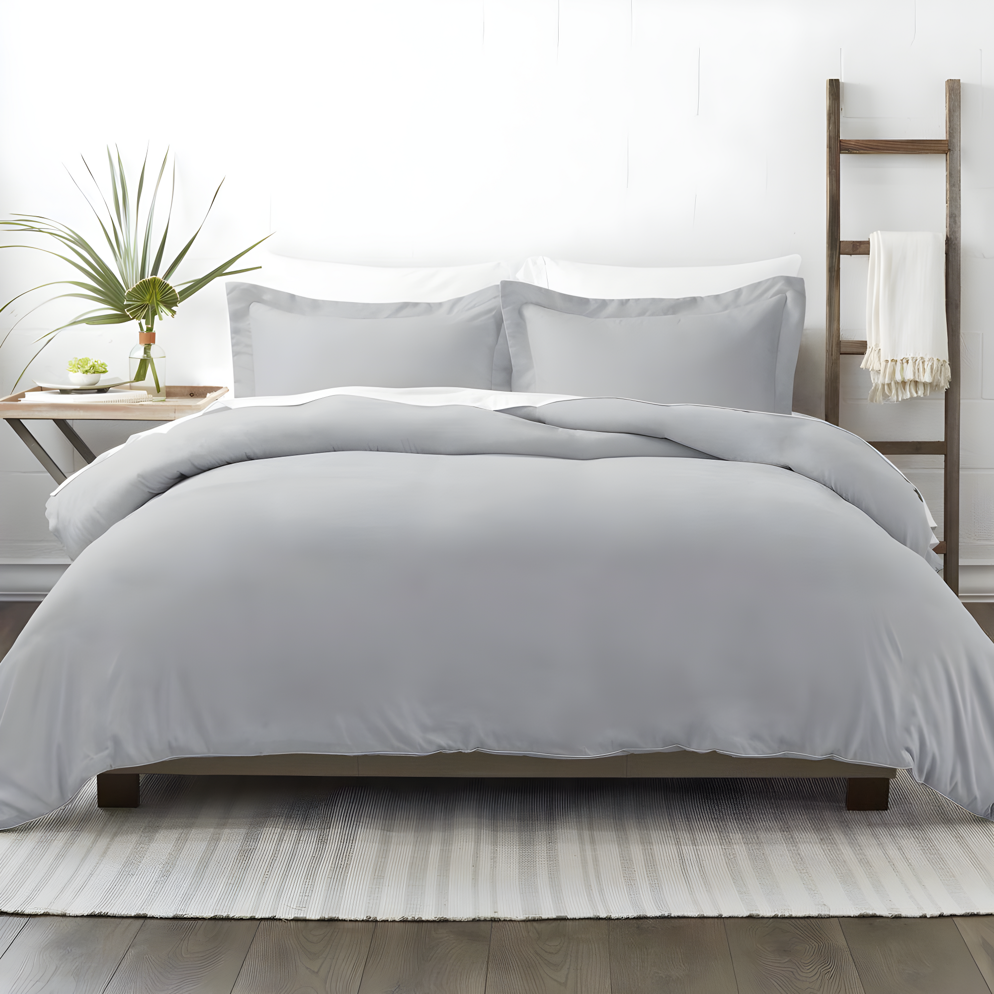 IEnjoy Home Super Soft Double Brushed Duvet Cover Set