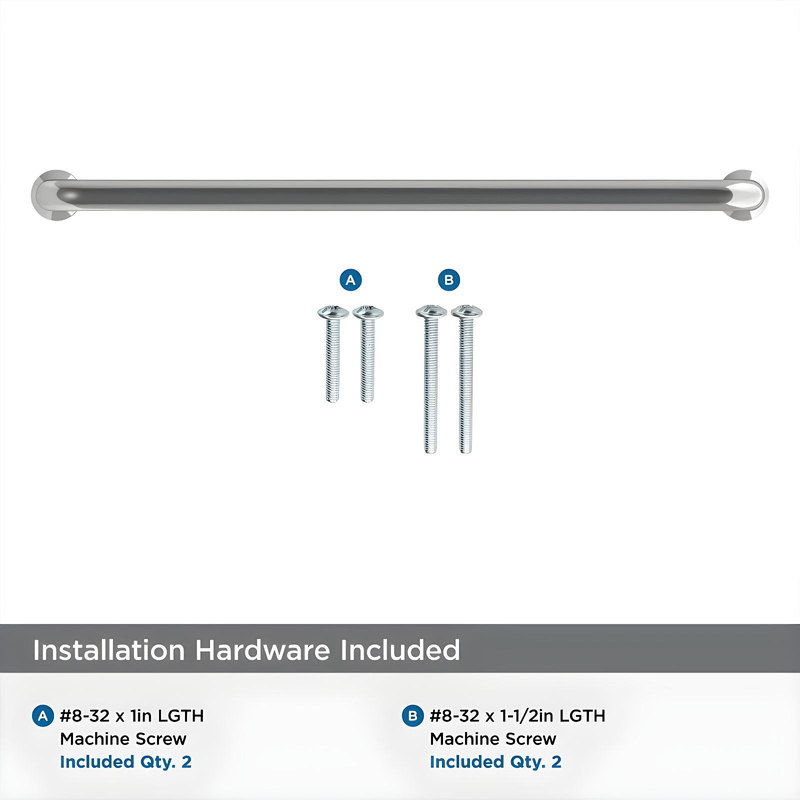 Amerock Factor 7-9/16 inch (192mm) Center-to-Center Polished Chrome Cabinet Pull