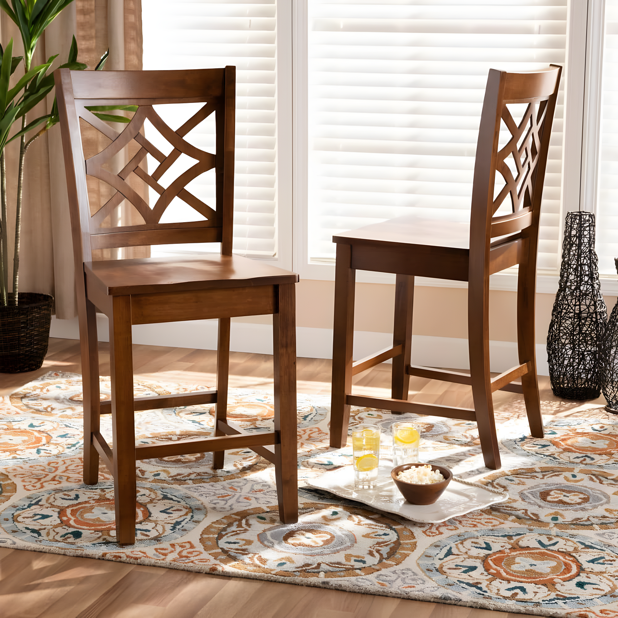 Darby Home Co Annorah Solid Wood Counter Stool (Set of 2)