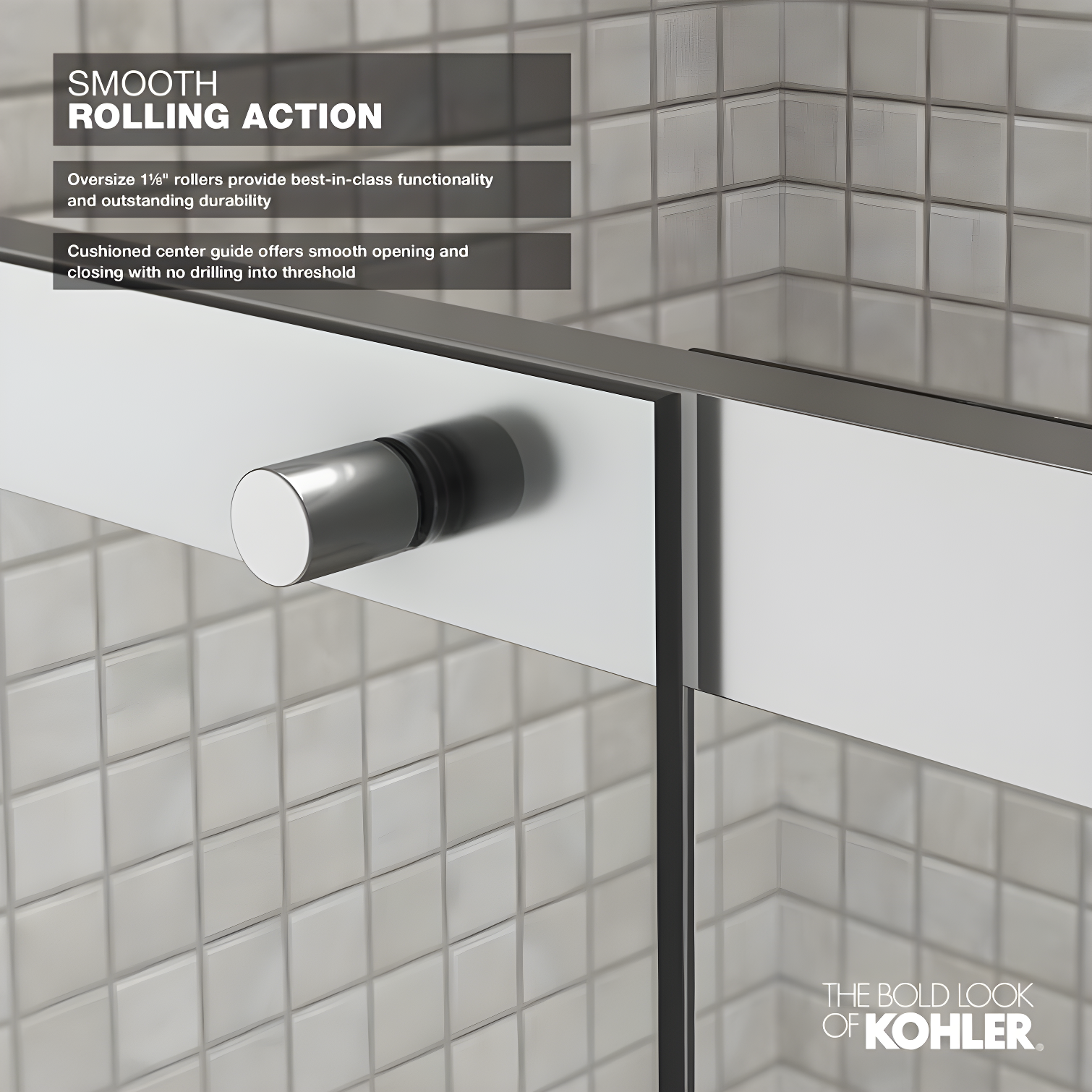 Levity 59.63" x 74" Bypass Shower Door with CleanCoat® Technology