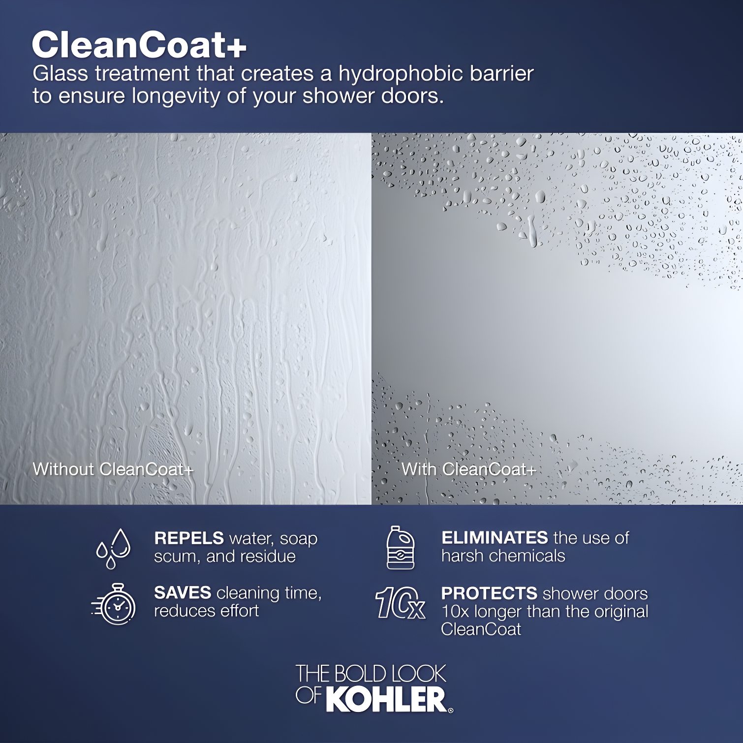 Levity 59.63" x 74" Bypass Shower Door with CleanCoat® Technology