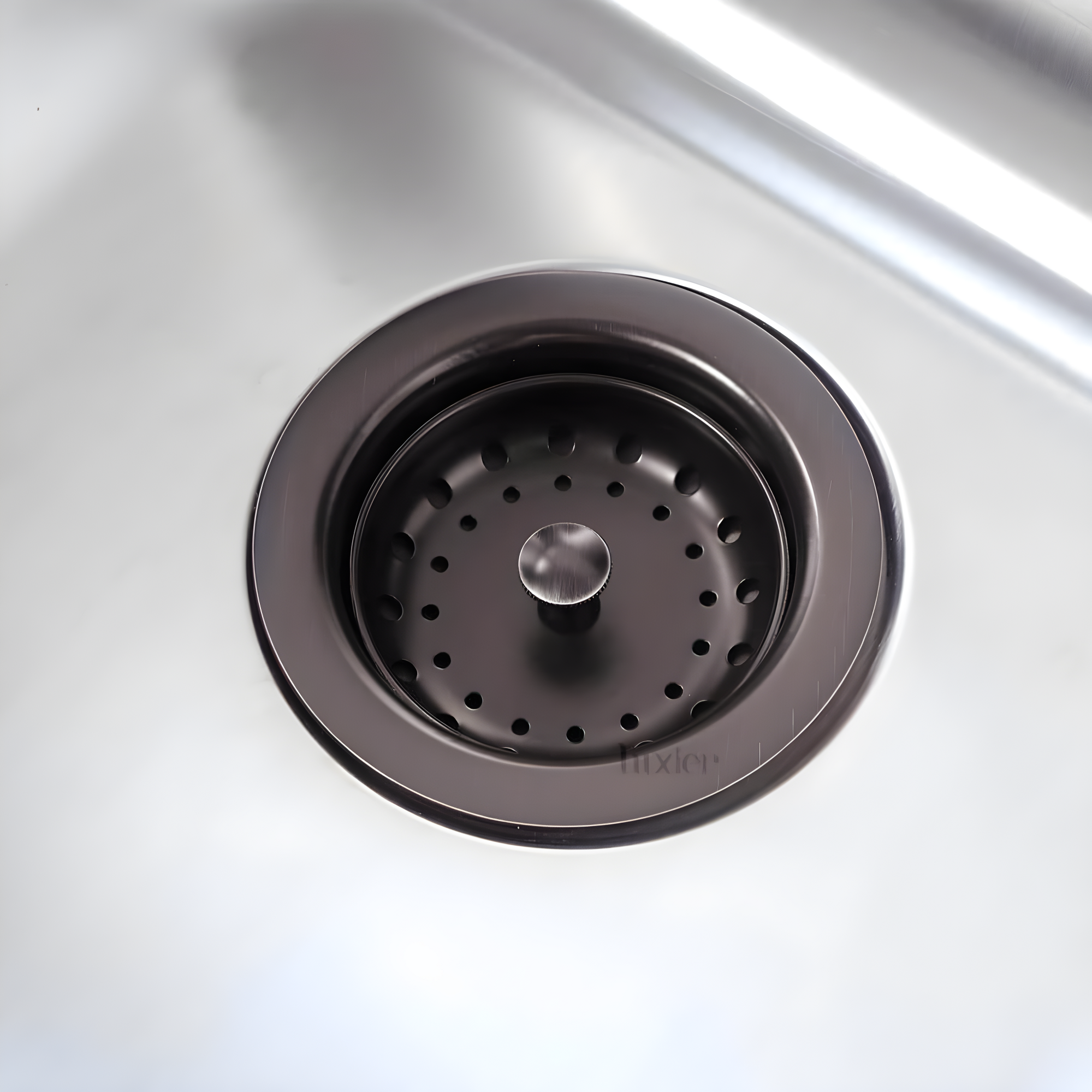 KD-001-O 3 1/2" Drop-In Kitchen/Bar Sink Basket Strainer, Stainless Steel Oil Rubbed Bronze