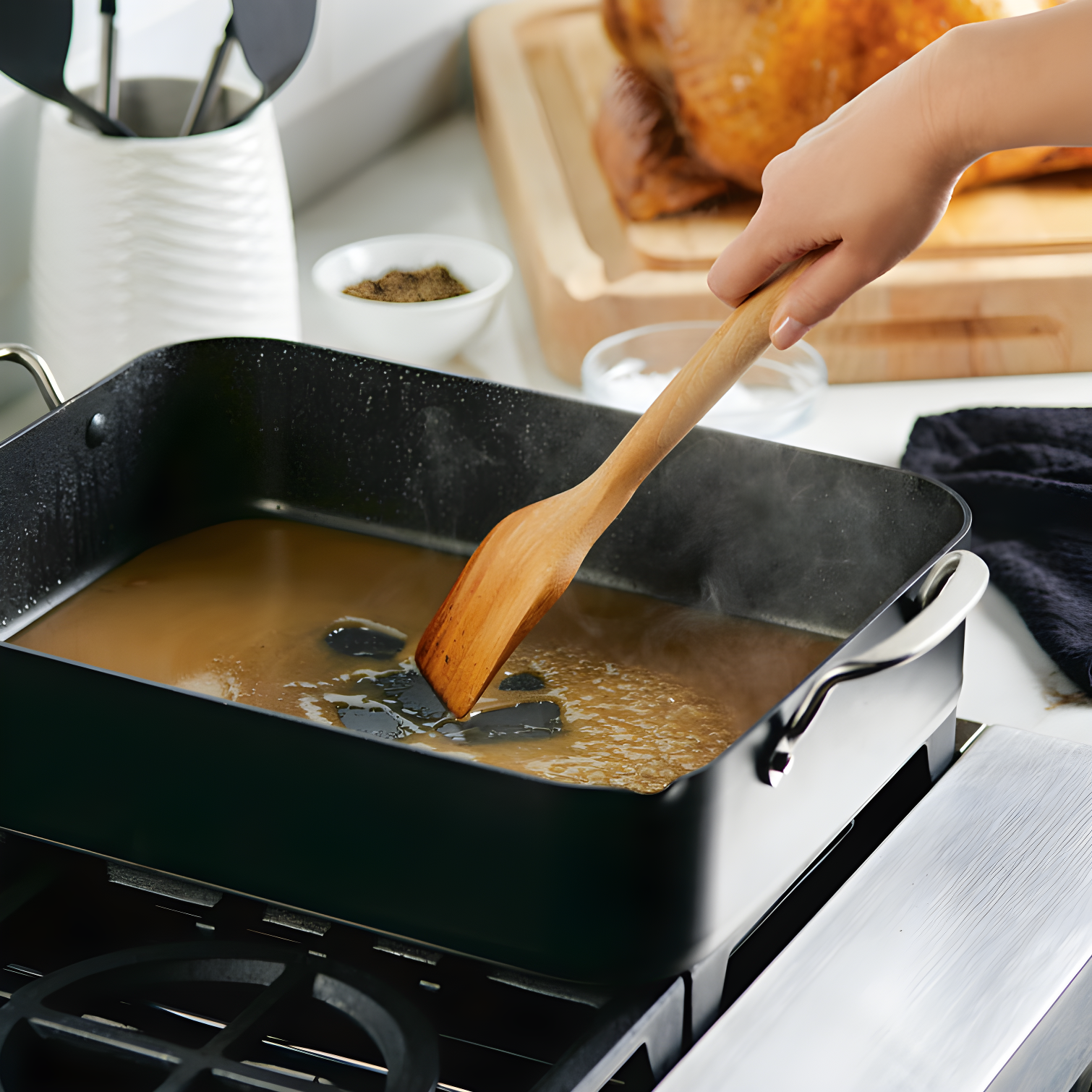 KitchenAid Hard-Anodized Aluminum Non-Stick Roasting Pan with Rack